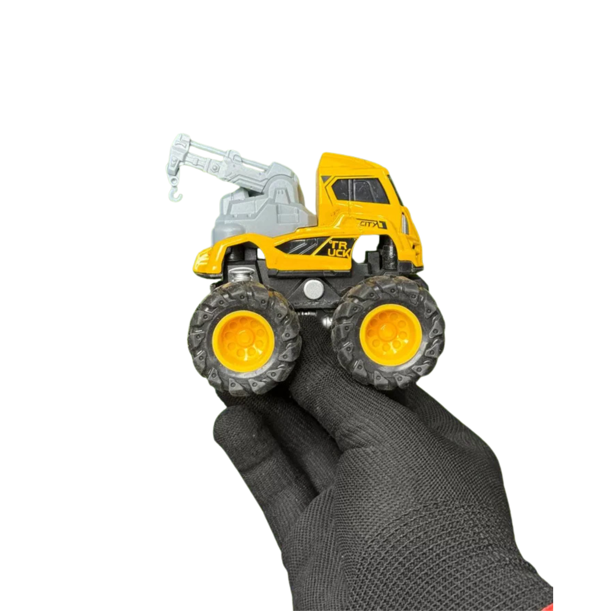 Pulling Truck Diecast Model | Pullback | (Yellow) - 1:43 Scale