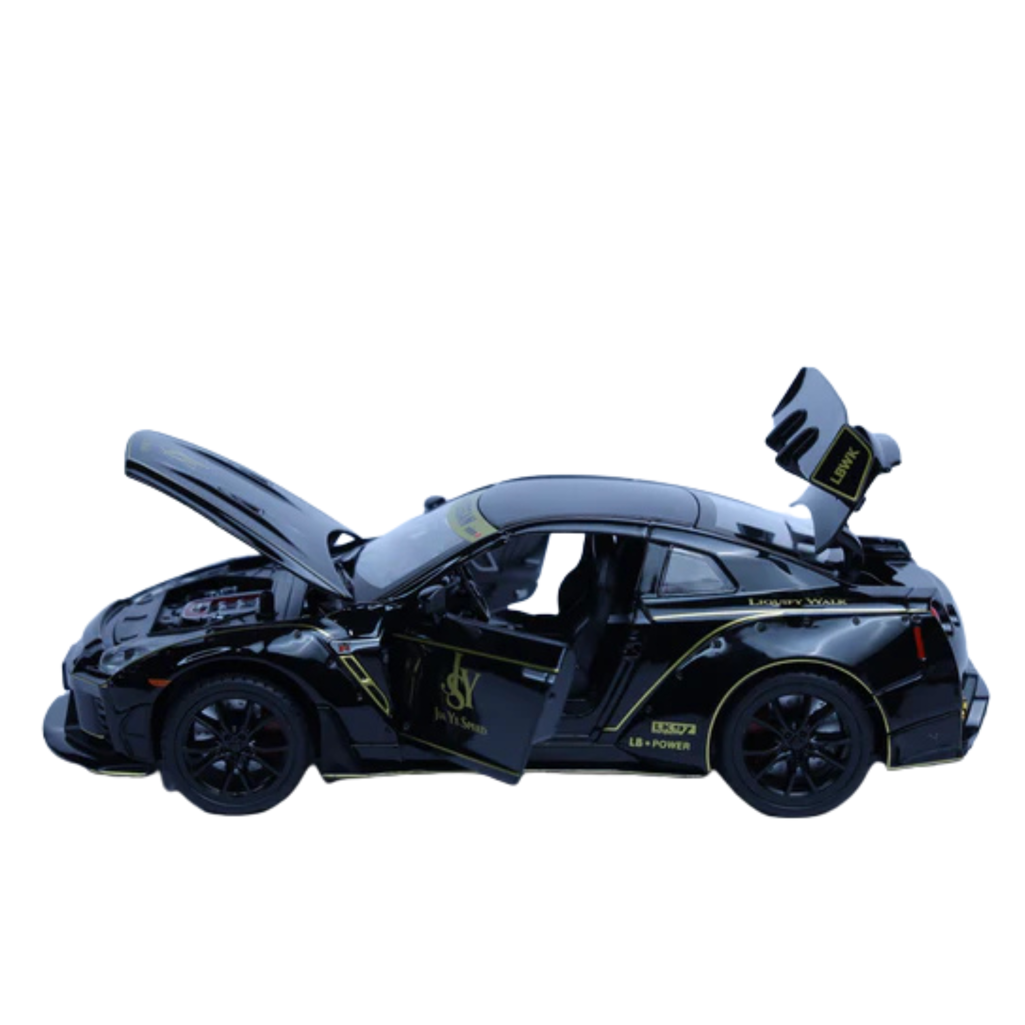 Nissan GTR Jaiye 1:22 Scale Diecast Model Car | Working Lights & Doors | Premium Collectible