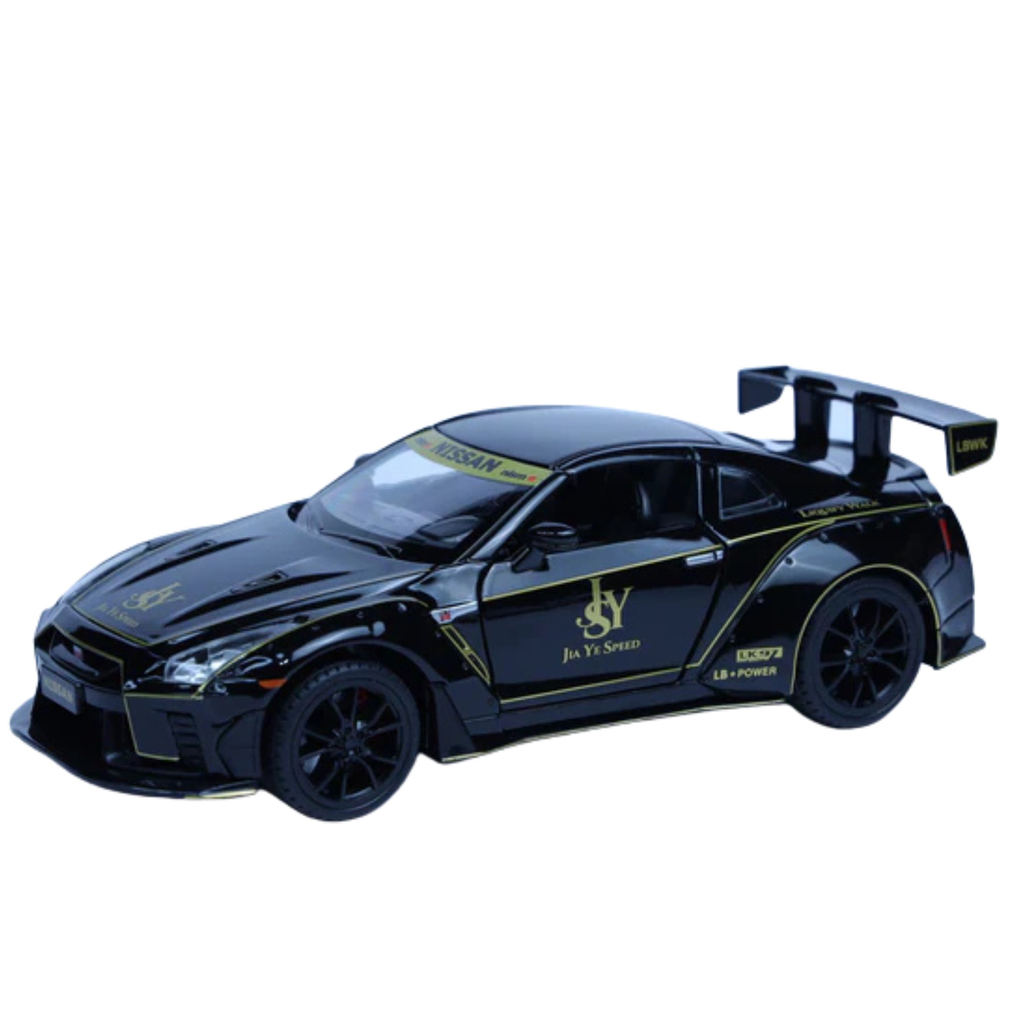 Nissan GTR Jaiye 1:22 Scale Diecast Model Car | Working Lights & Doors | Premium Collectible