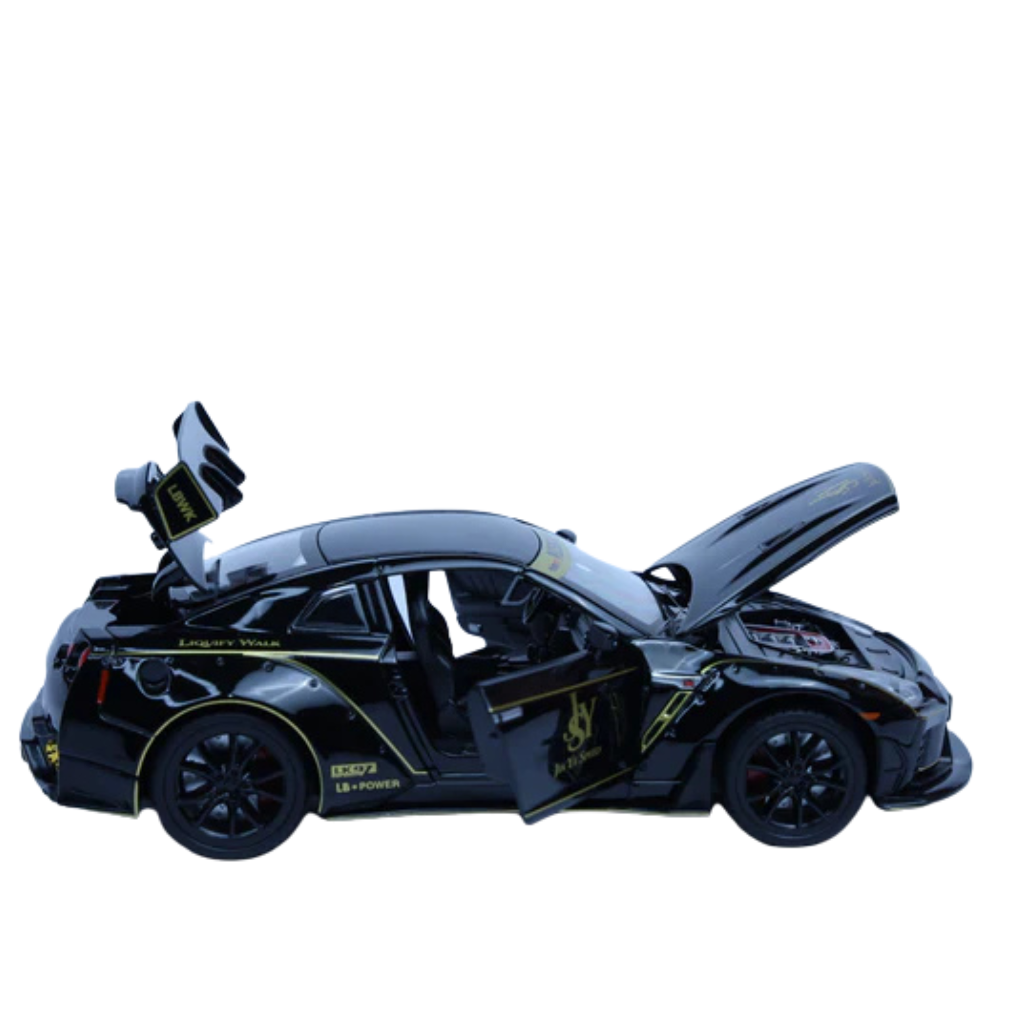 Nissan GTR Jaiye 1:22 Scale Diecast Model Car | Working Lights & Doors | Premium Collectible