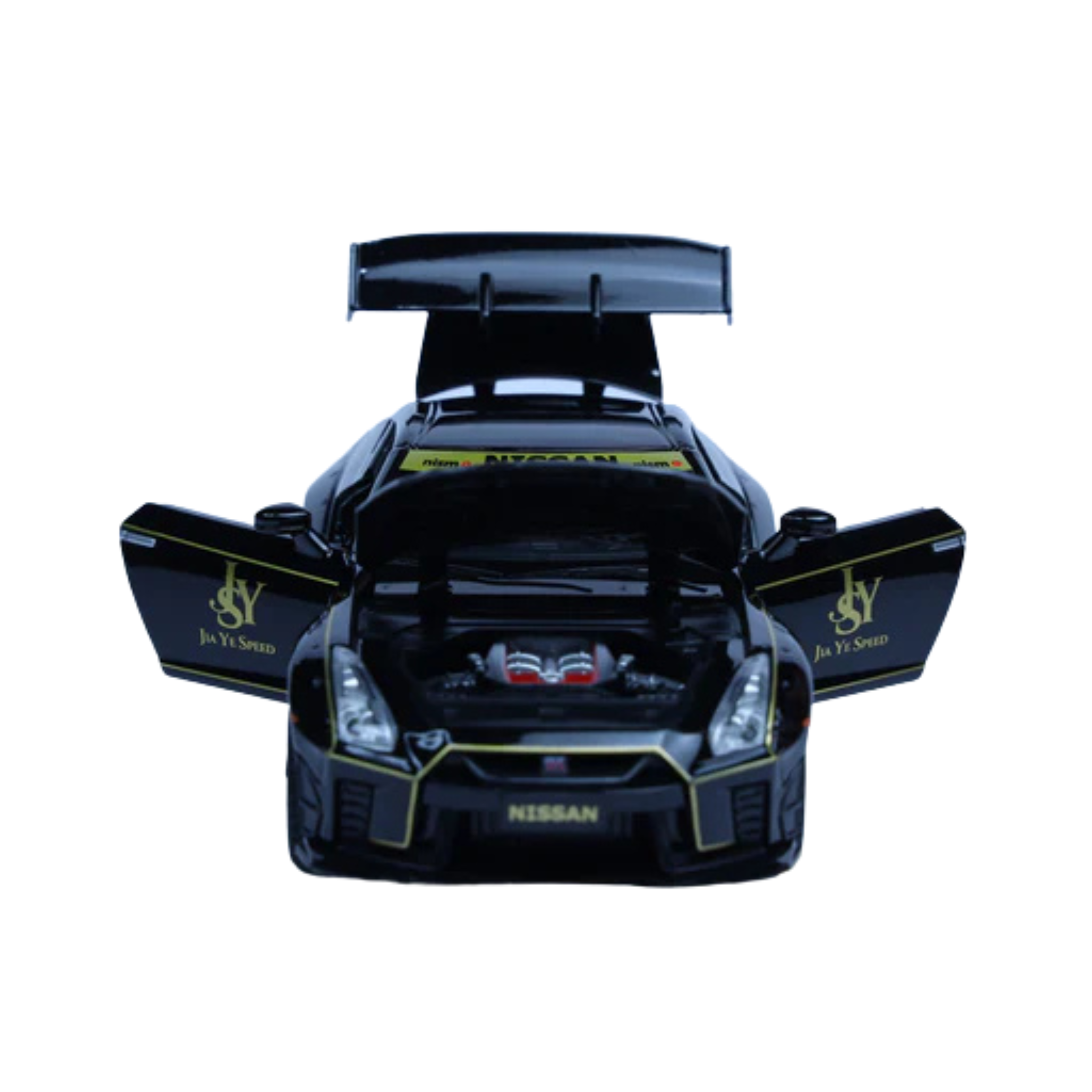 Nissan GTR Jaiye 1:22 Scale Diecast Model Car | Working Lights & Doors | Premium Collectible