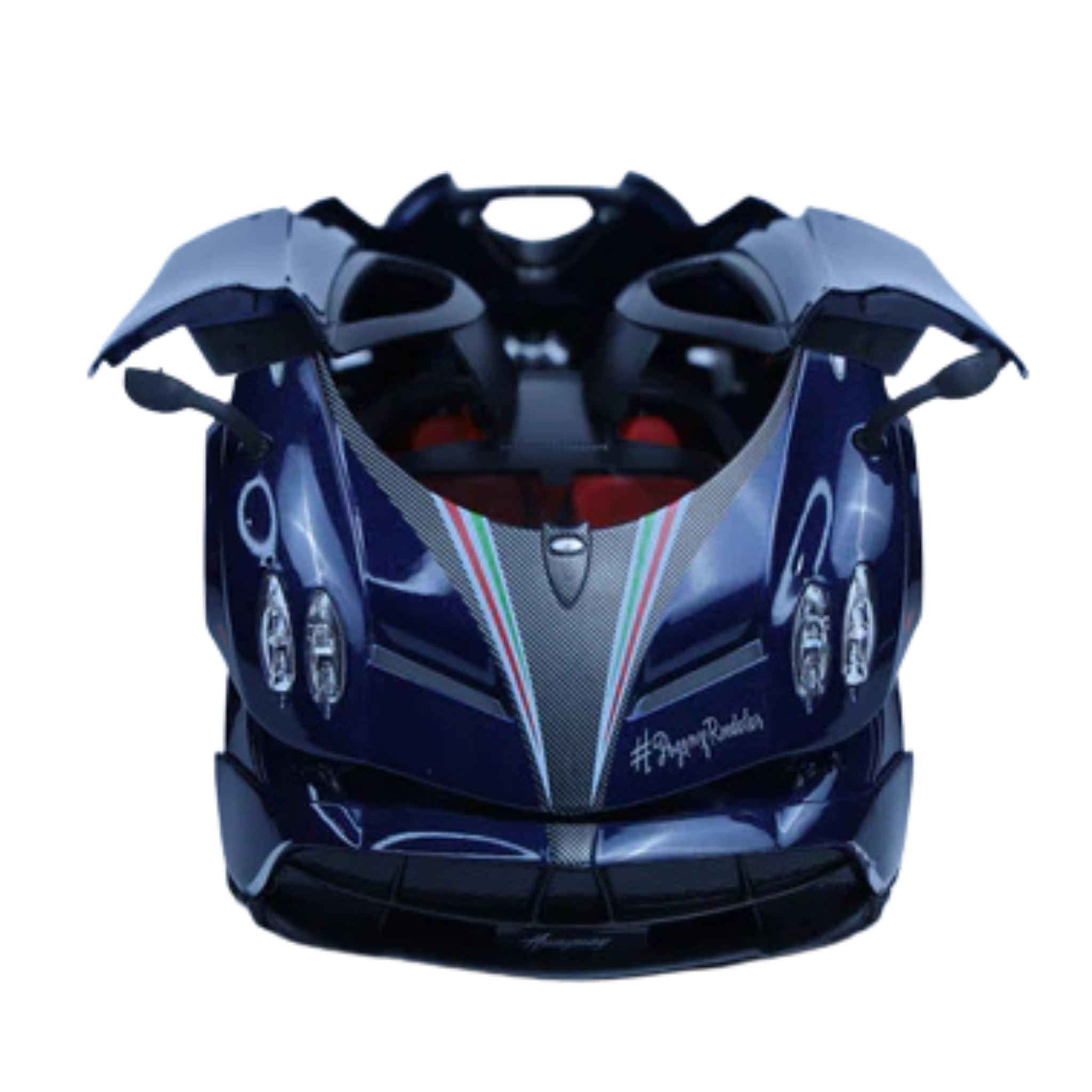 Pagani Huayra Blue 1:24 Scale Diecast Model Car | Openable Doors & Lights | Exotic Hypercar Collectible
