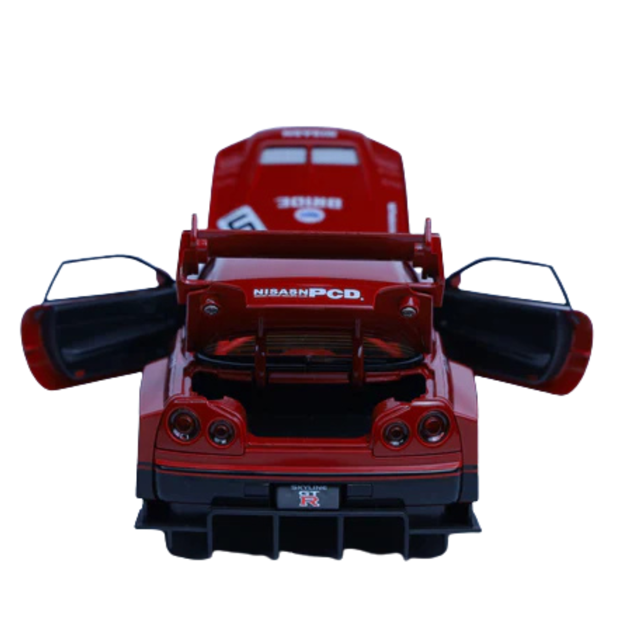 Nissan Skyline GT-R SE Red 1:22 Scale Diecast Model Car | Openable Doors & Lights