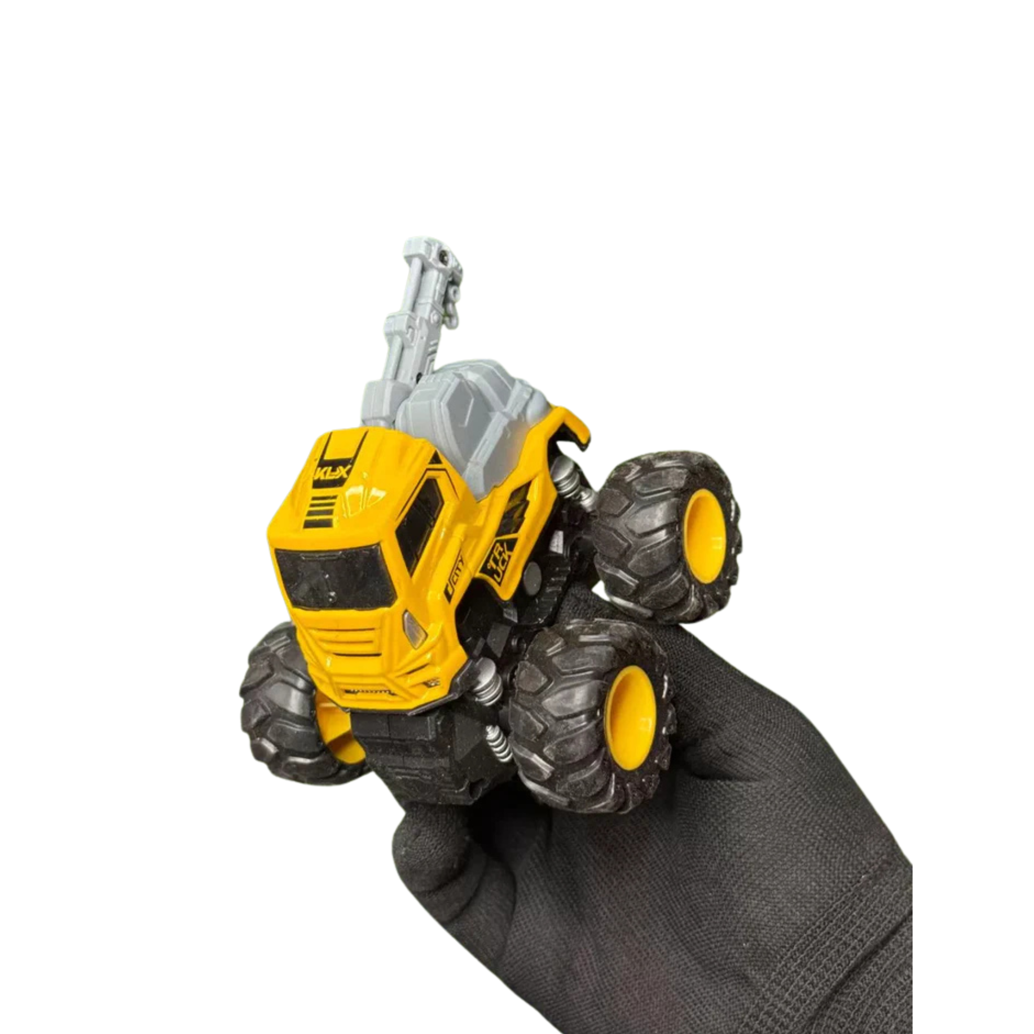 Pulling Truck Diecast Model | Pullback | (Yellow) - 1:43 Scale