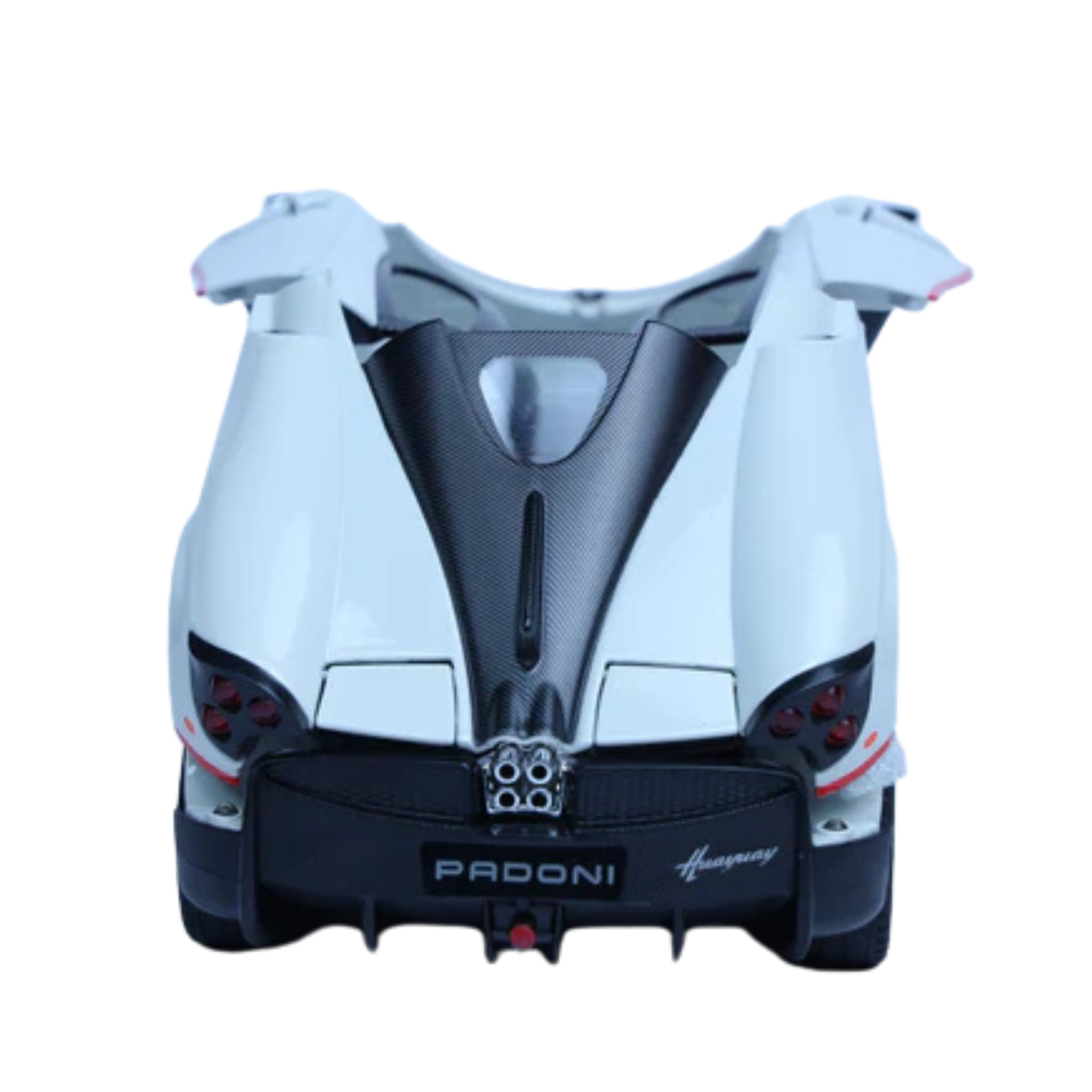 Pagani Huayra White 1:24 Scale Diecast Model Car | Openable Doors & Lights | Exotic Hypercar Collectible