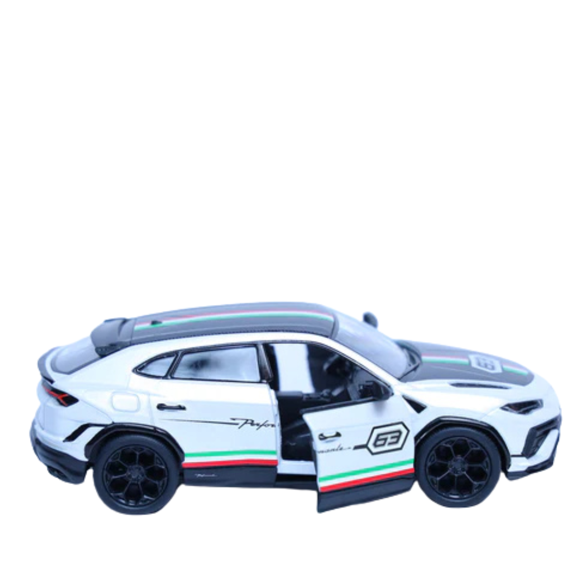 Lamborghini Urus White | 1:40 scale | Pullback Option |  | Two Doors Openable