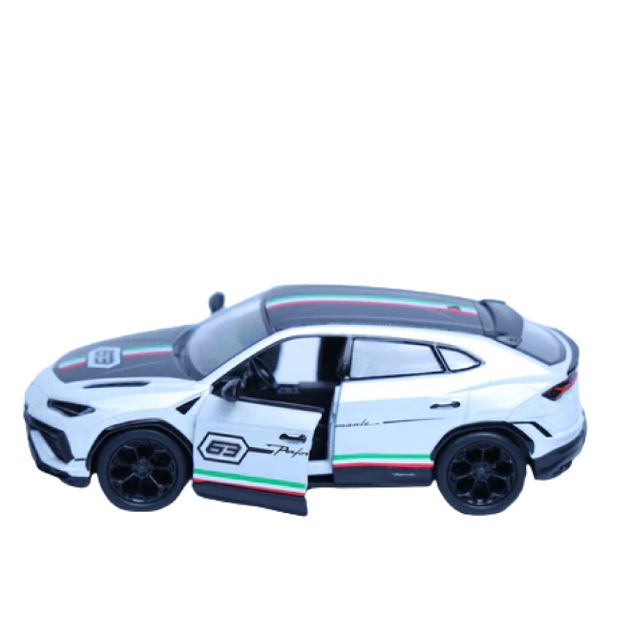 Lamborghini Urus White | 1:40 scale | Pullback Option |  | Two Doors Openable