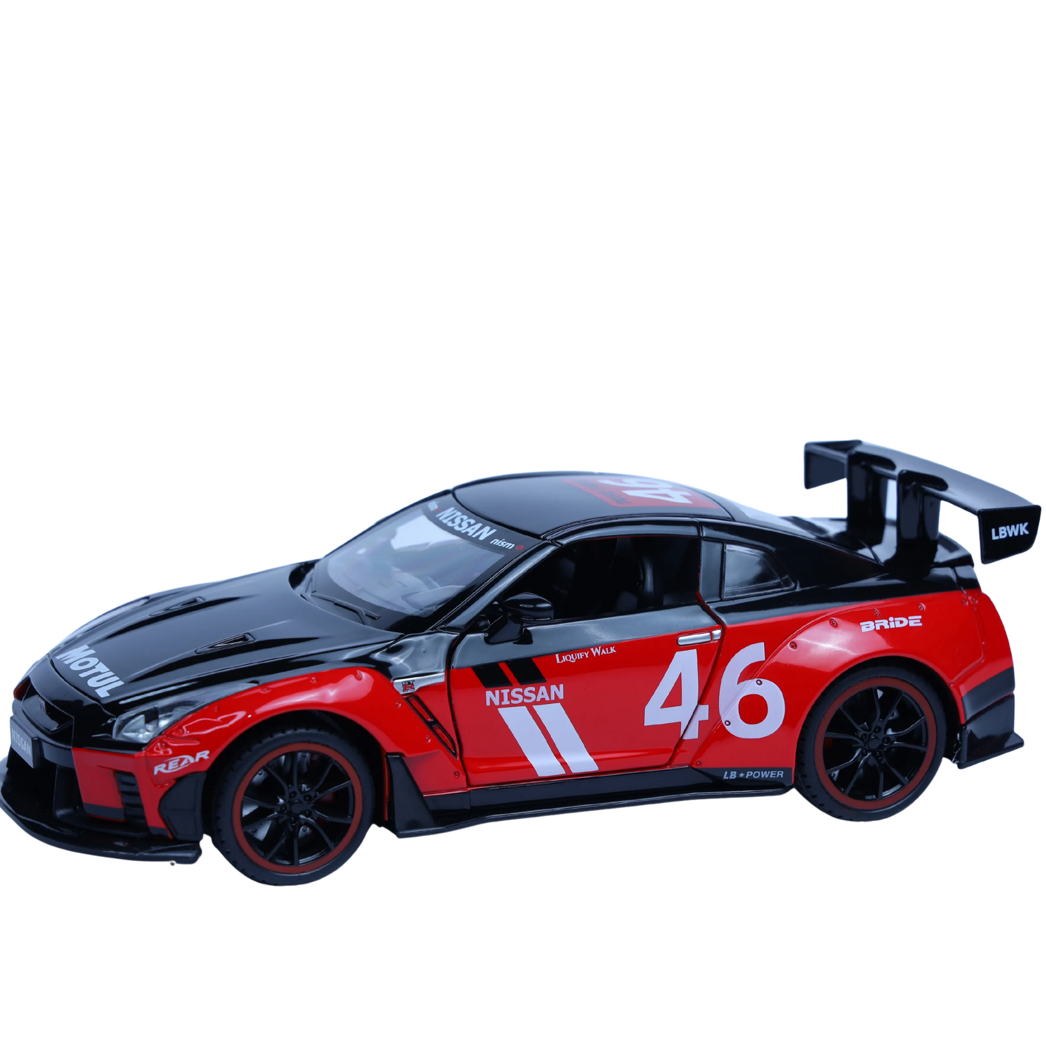 Nissan GTR Jaiye 1:22 Scale Diecast Model Car | Working Lights & Doors | Premium Collectible