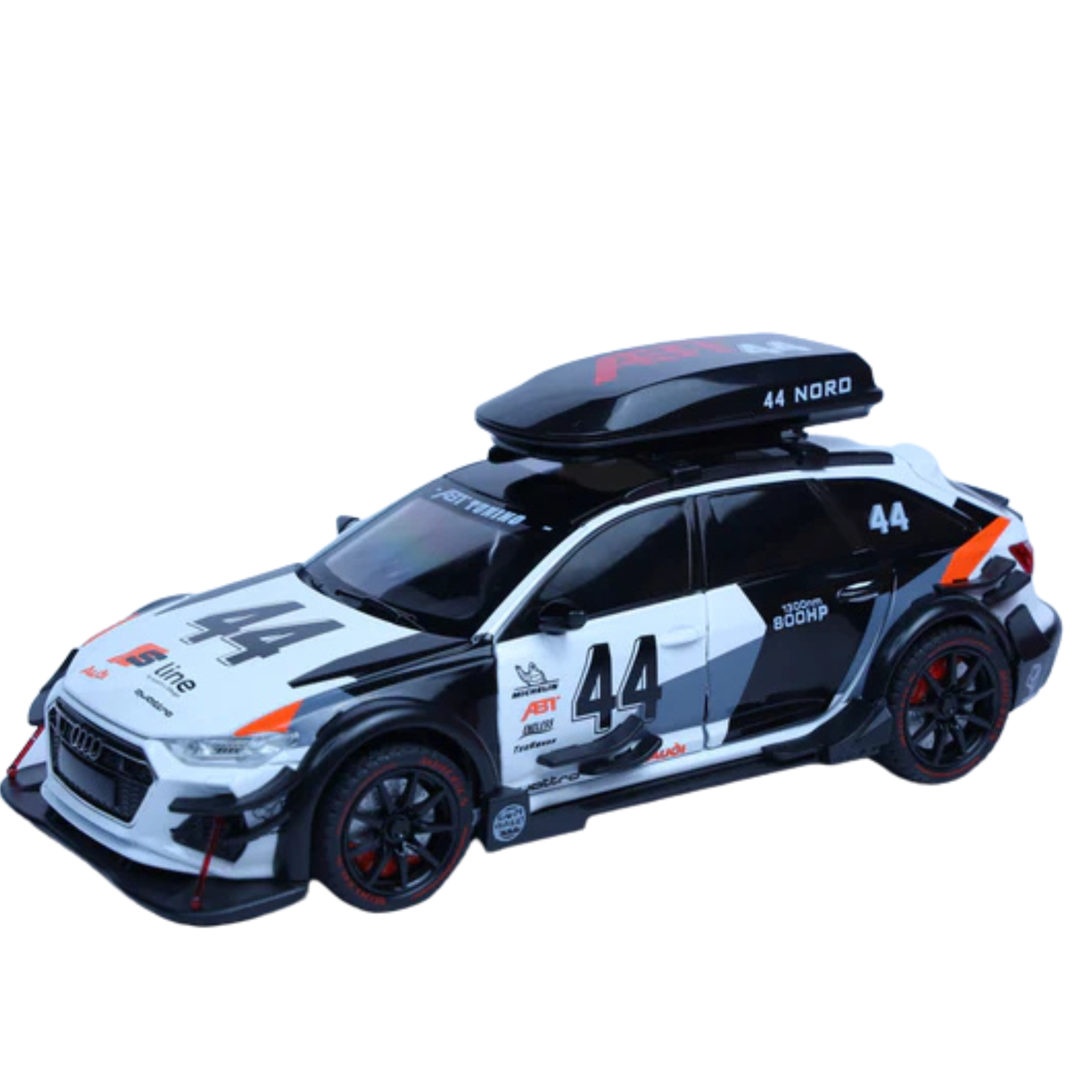 Audi RS6 SE White 1:24 Scale Diecast Model Car | Openable Doors & Lights | Premium Collectible