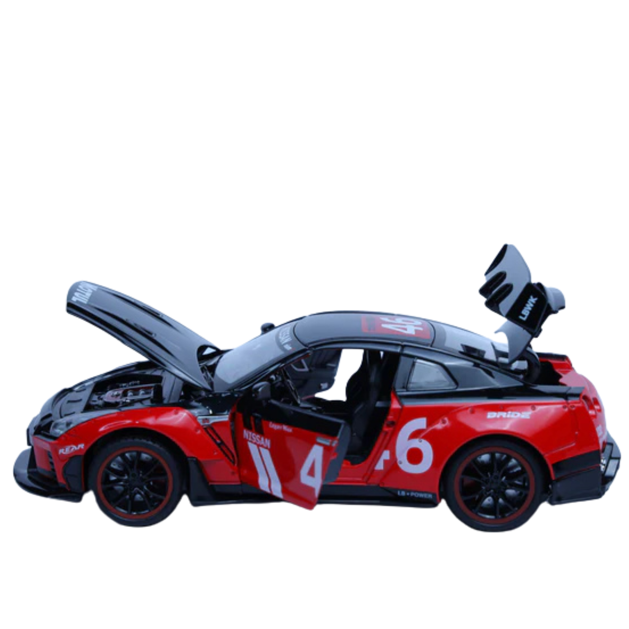 Nissan GTR Jaiye 1:22 Scale Diecast Model Car | Working Lights & Doors | Premium Collectible