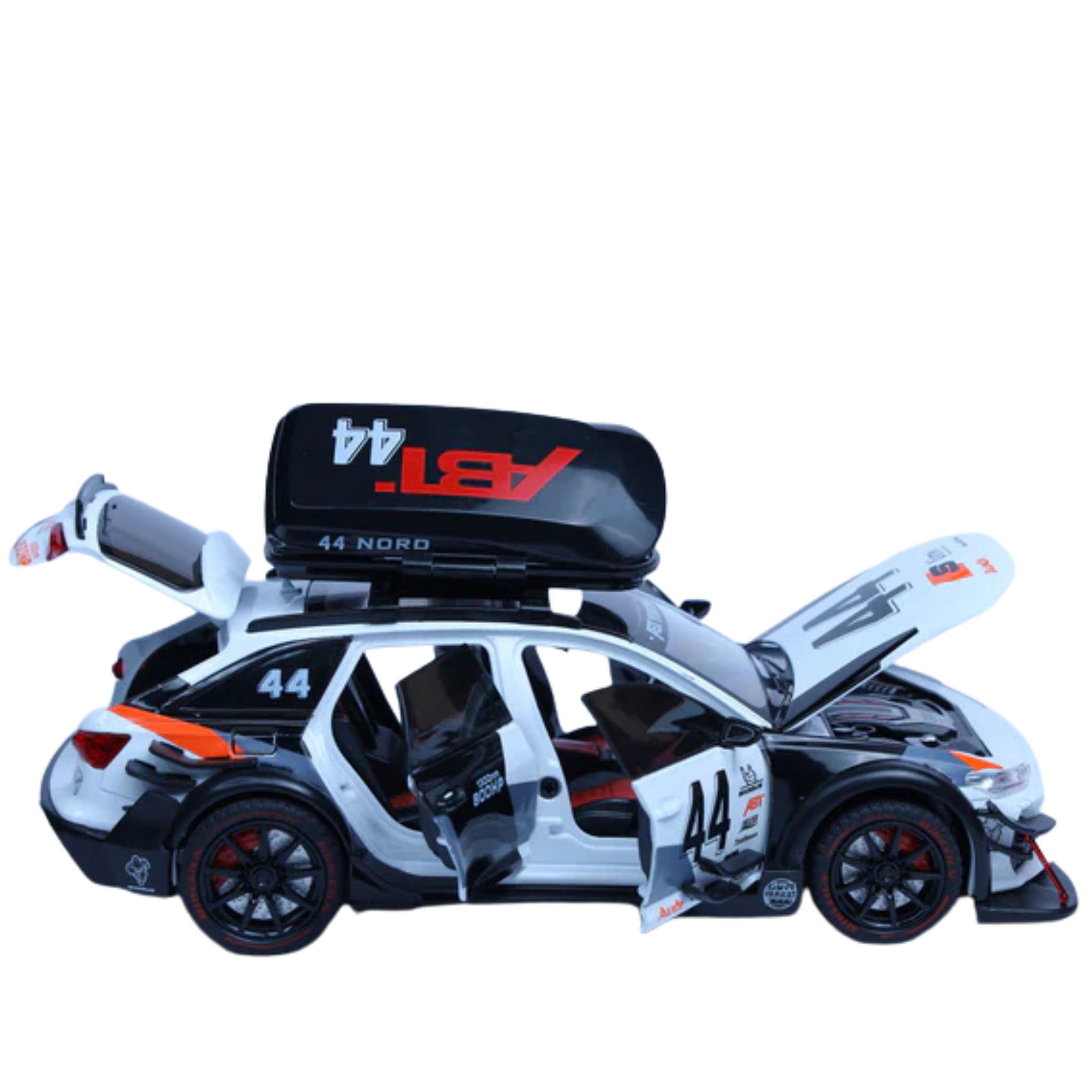 Audi RS6 SE White 1:24 Scale Diecast Model Car | Openable Doors & Lights | Premium Collectible