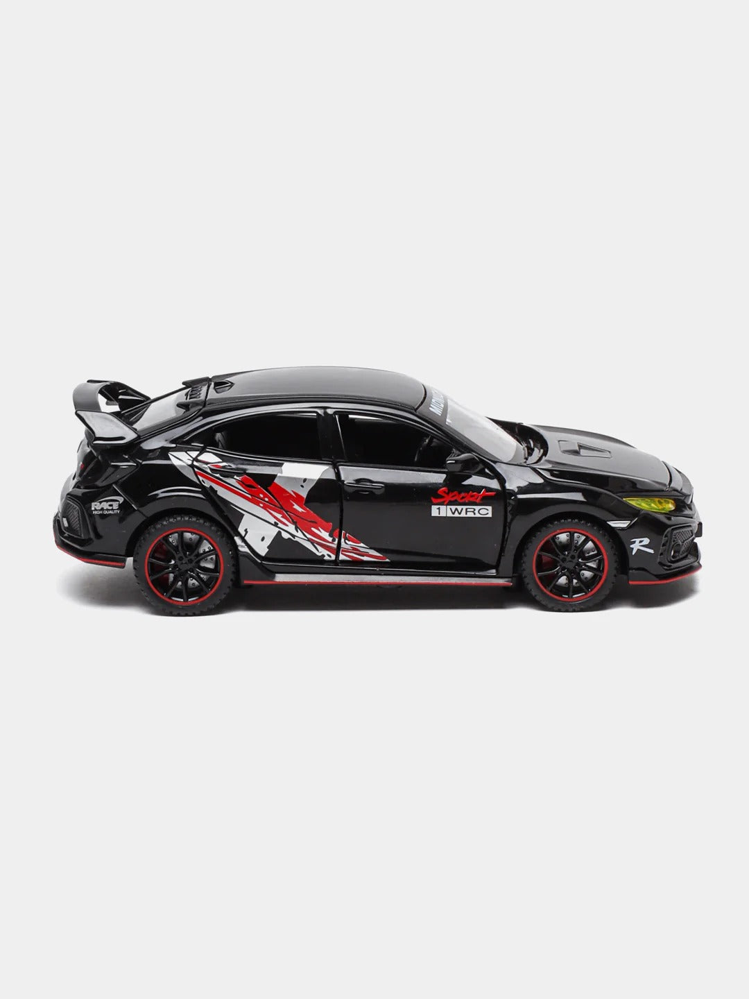 Honda Civic black 1:32 Scale Diecast Model Car | Working Lights & Doors | Premium Metal Collectible