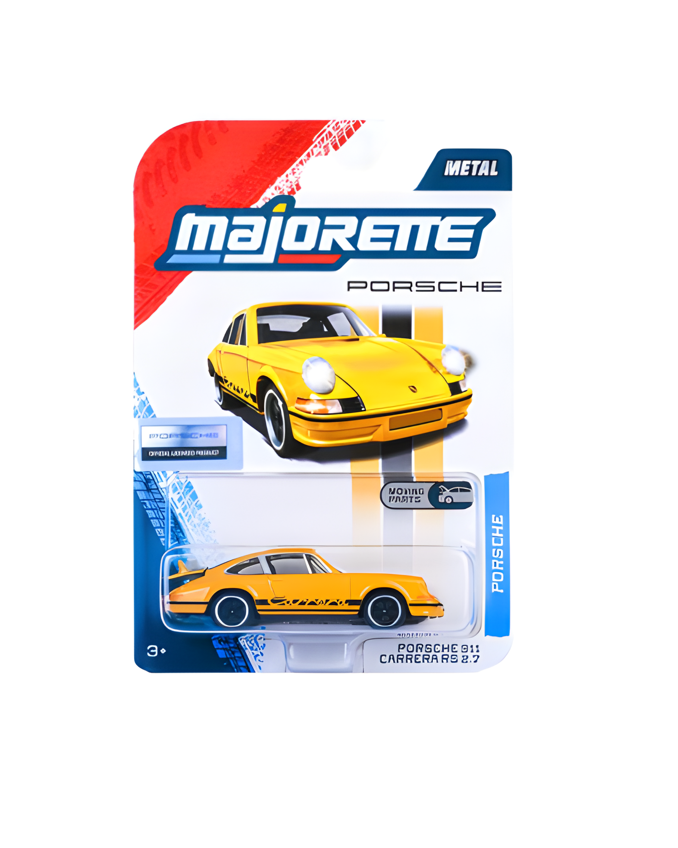 Majorette Porsche 911 Carrera RS 2.7 1:64 Scale Diecast Metal Toy Car – Official Licensed Model