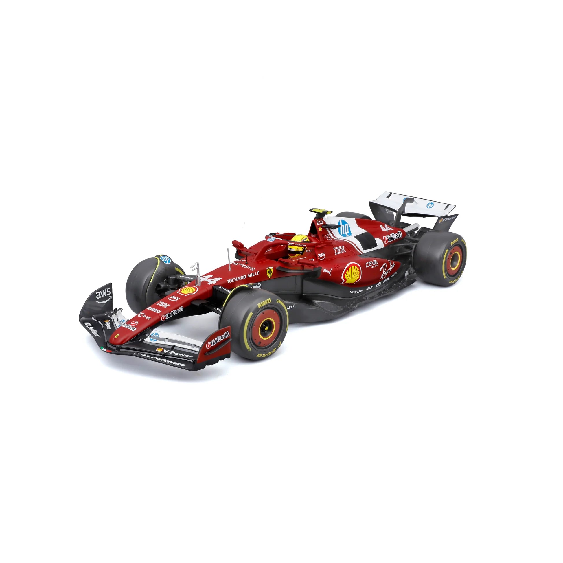 Bburago Ferrari SF-25 Formula Racing #16 1:43 Scale Diecast Metal Toy Car Model
