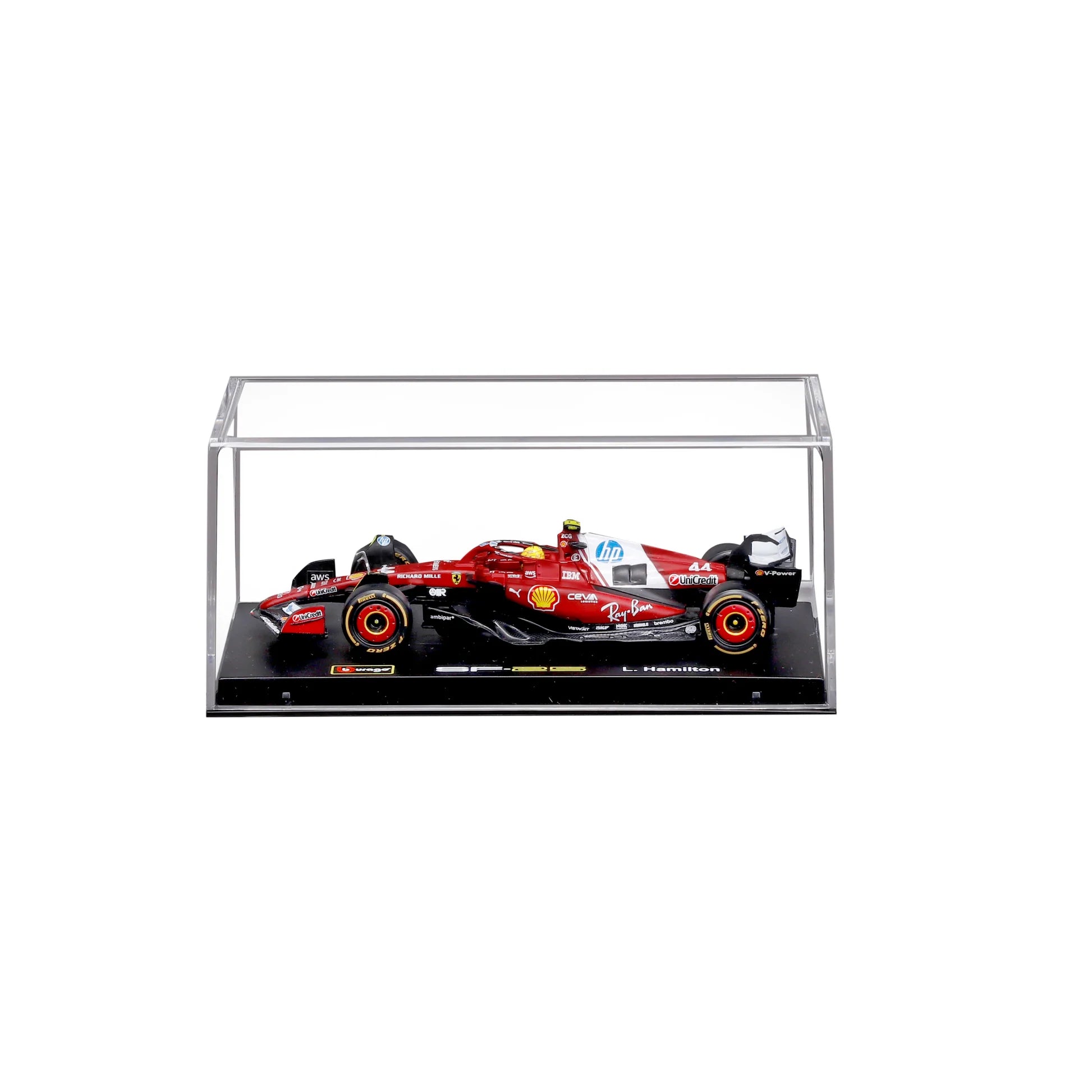 Bburago Ferrari SF-25 Formula Racing #16 1:43 Scale Diecast Metal Toy Car Model