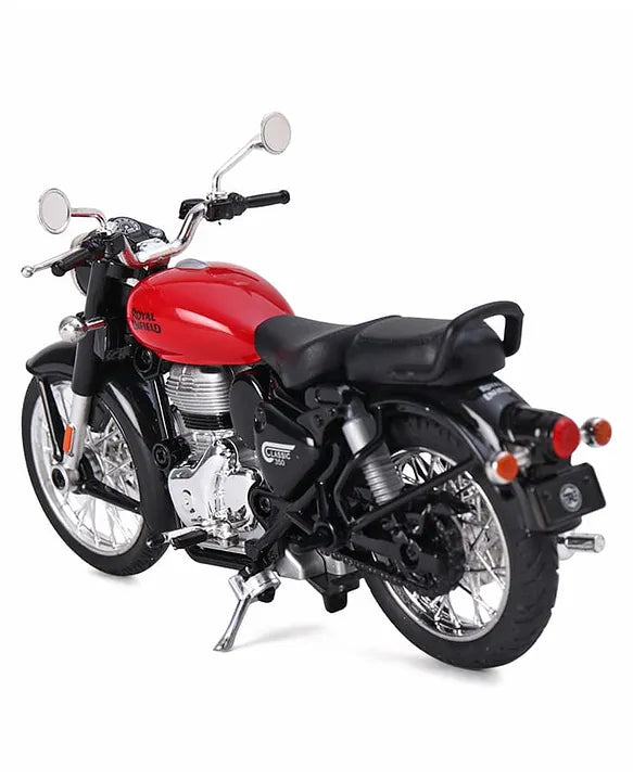Royal Enfield Classic 350 Diecast Bike 1:15 Scale – Premium Metal Motorcycle Model with Interchangeable Fuel Tanks & Pull-Back Action