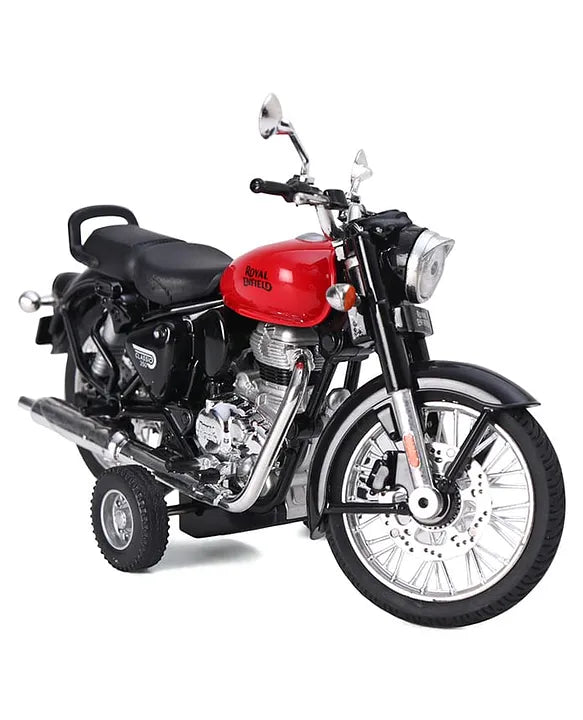 Royal Enfield Classic 350 Diecast Bike 1:15 Scale – Premium Metal Motorcycle Model with Interchangeable Fuel Tanks & Pull-Back Action
