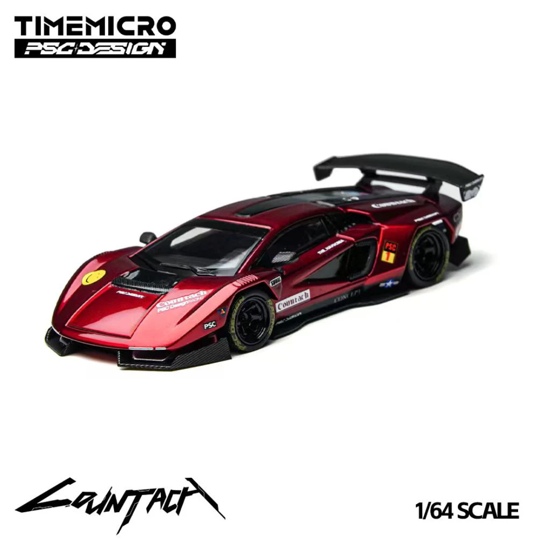 Time Micro x PSC Design Countach "V" Scarlet Red - TM647705