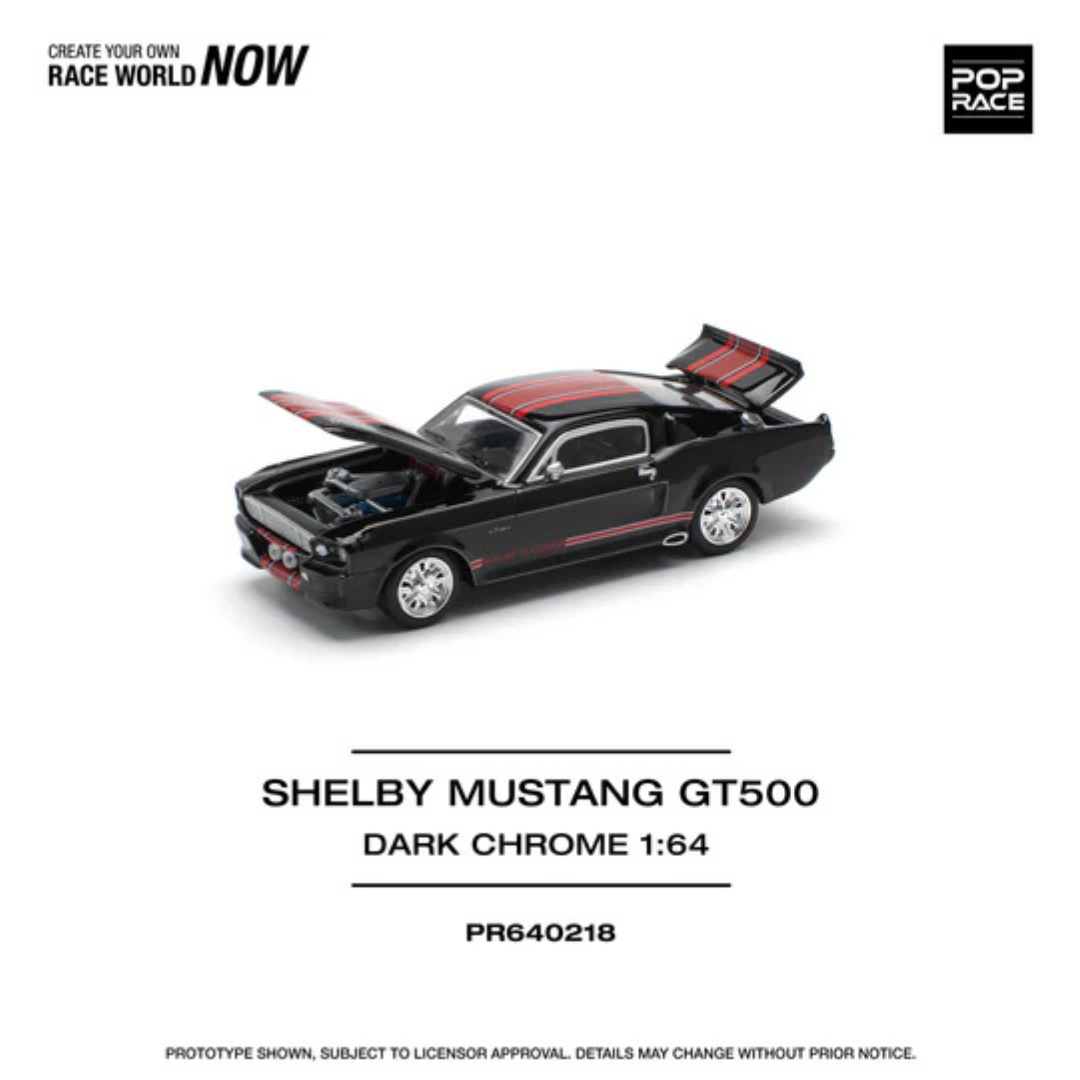 Pop Race Shelby Mustang GT500 Dark Chrome PR640218