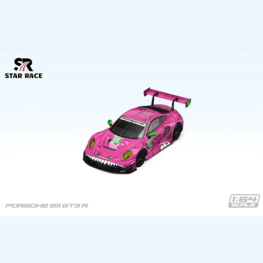 Star Race Porsche 911 GT3 R "Roxy" Pink Shark Livery #80 Limited Edition -SR64003