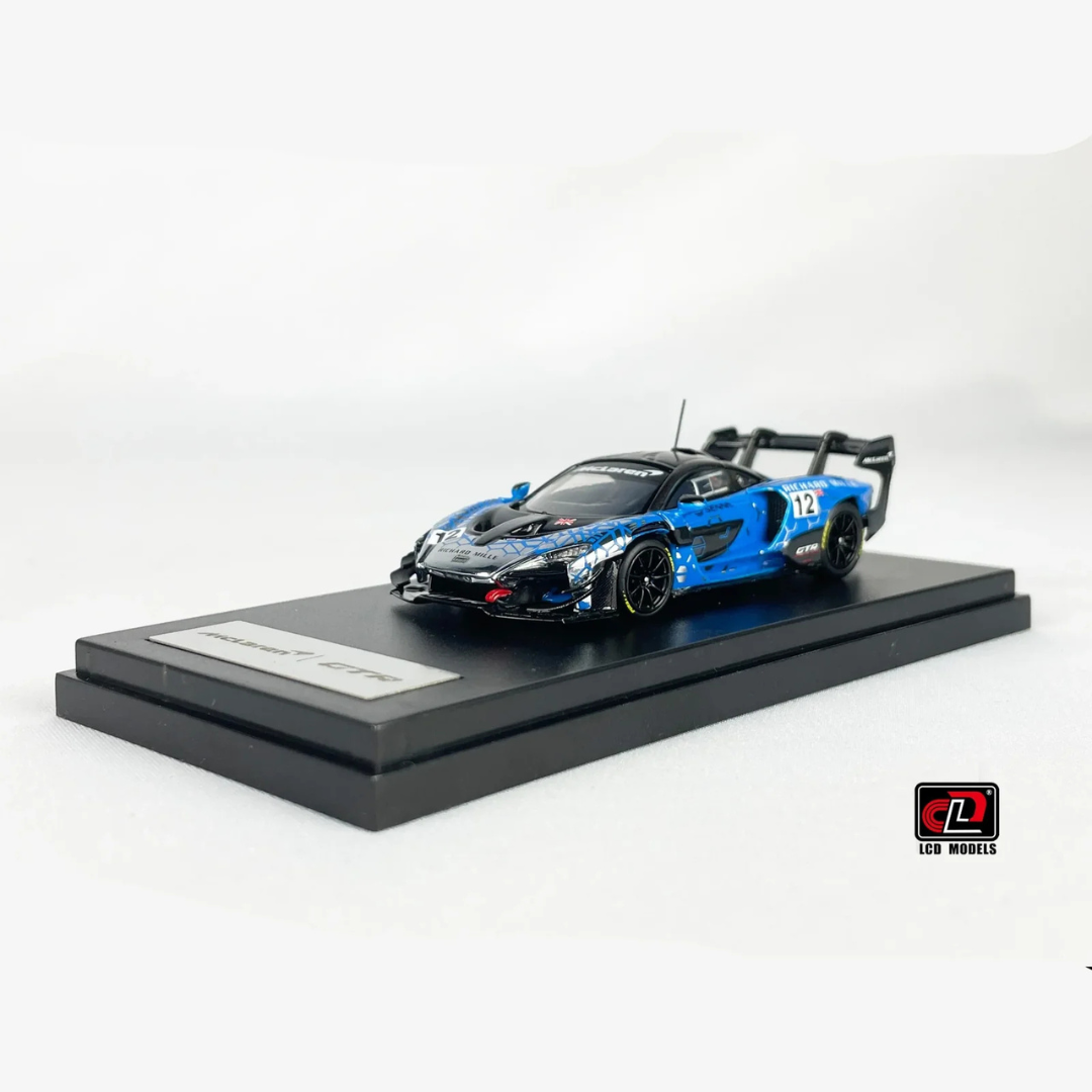 LCD Models McLaren Senna GTR #12 Richard Mille Blue Hypercar -LCD64024-BU