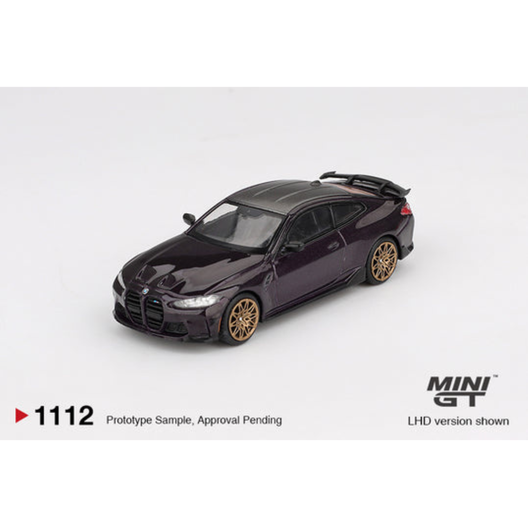 Mini GT BMW M4 M-Performance G82 Daytona Violet Gold Wheels - MGT01112-R - Box Version