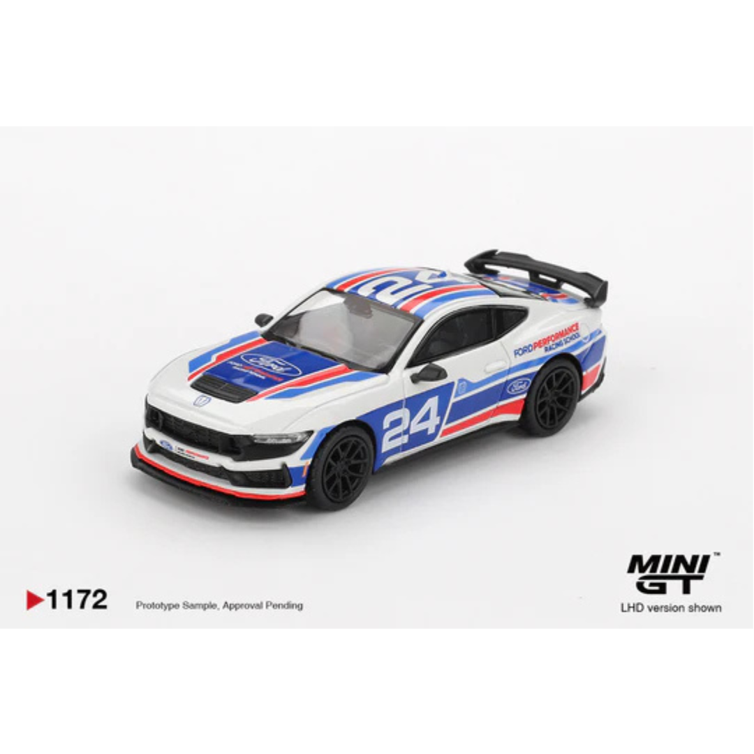 Mini GT Ford Mustang Dark Horse #24 Ford Performance Racing School - MGT01172 - Box Version