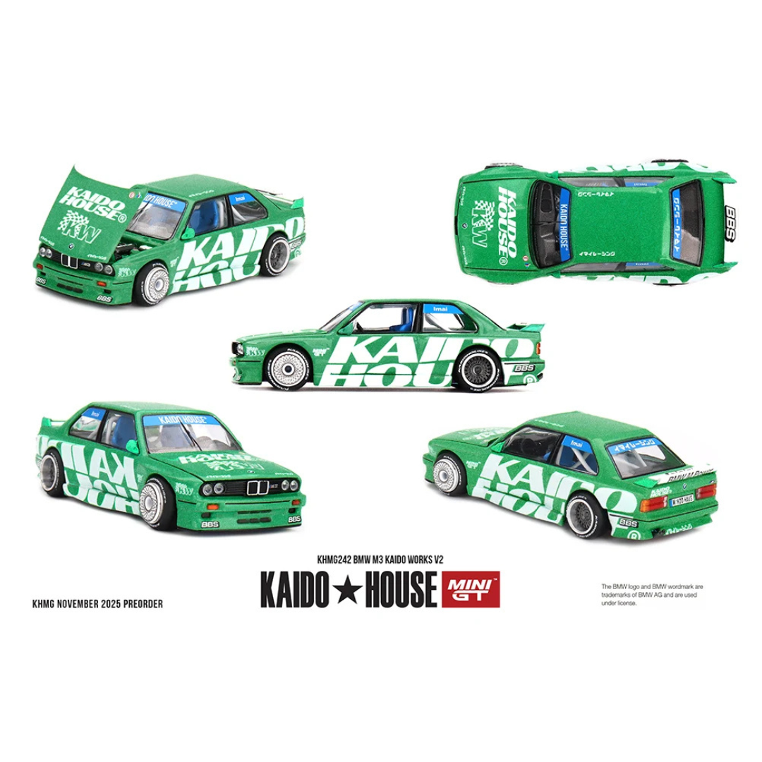 Kaido House x Mini GT BMW M3 Kaido Works V2 Green - KHMG242