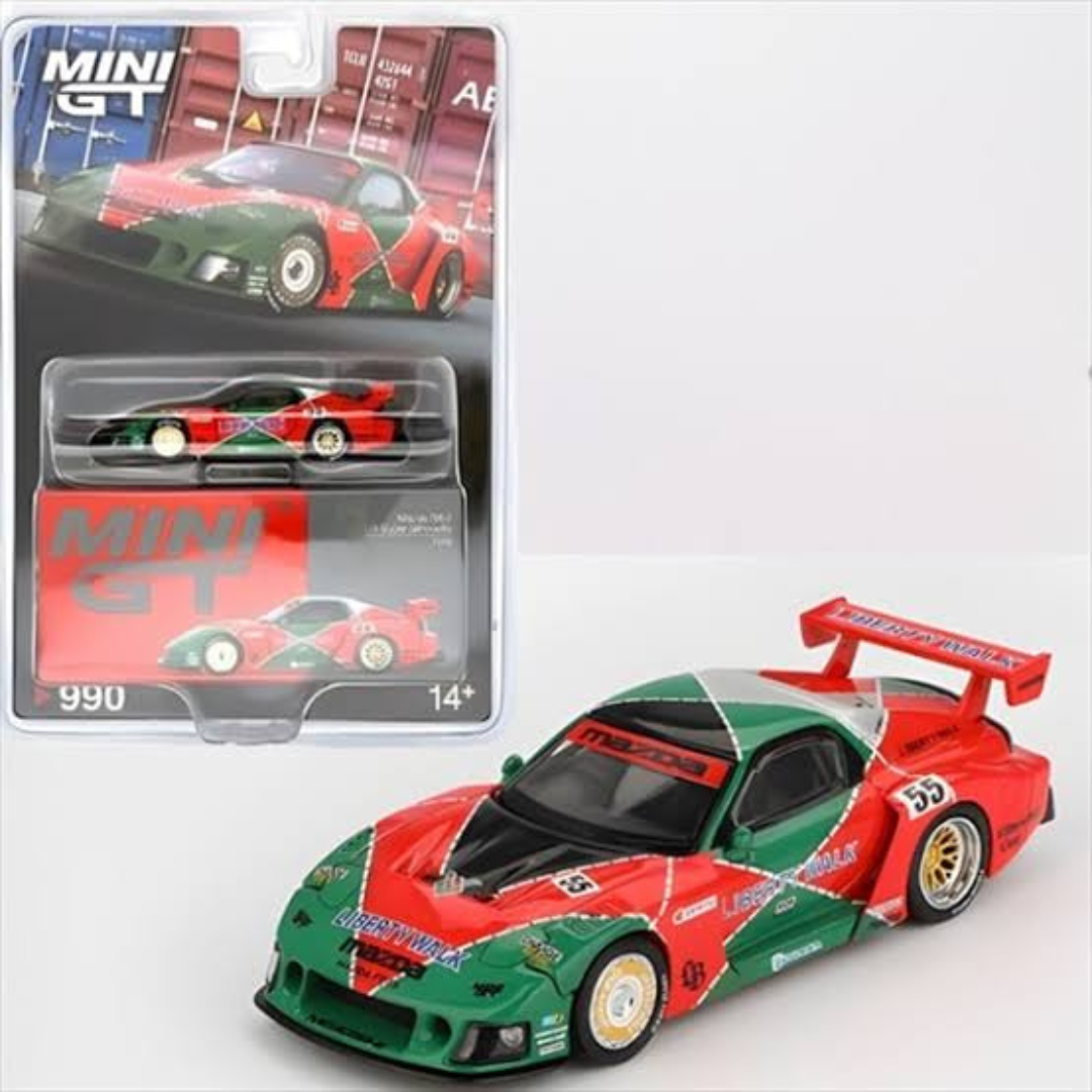 Mini GT Mazda RX-7 LB-Super Silhouette 787B Red/Green - MGT00990-BL Blister Version (Imported)