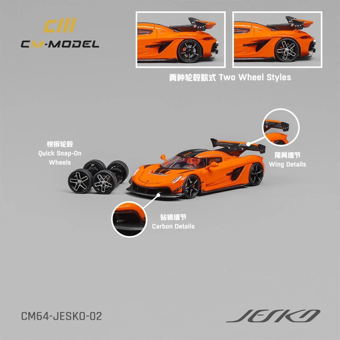 CM-Model Koenigsegg Jesko Orange - CM64-JESKO-02