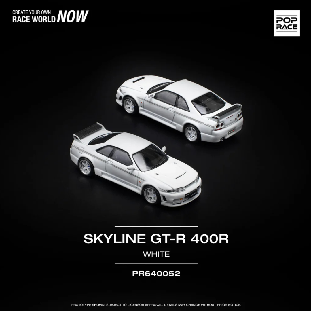 Pop Race Nissan Skyline GT-R 400R White – PR640052