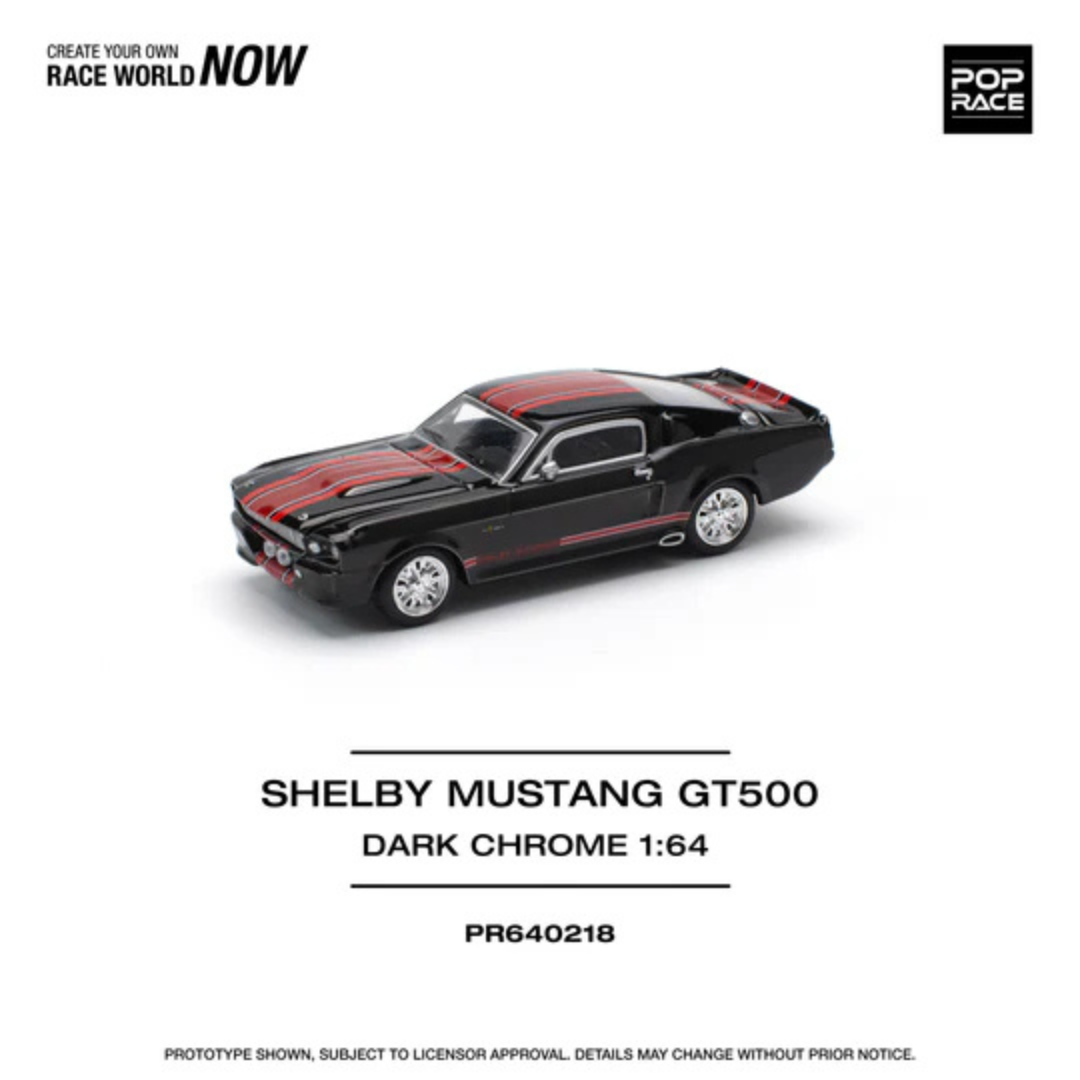 Pop Race Shelby Mustang GT500 Dark Chrome PR640218