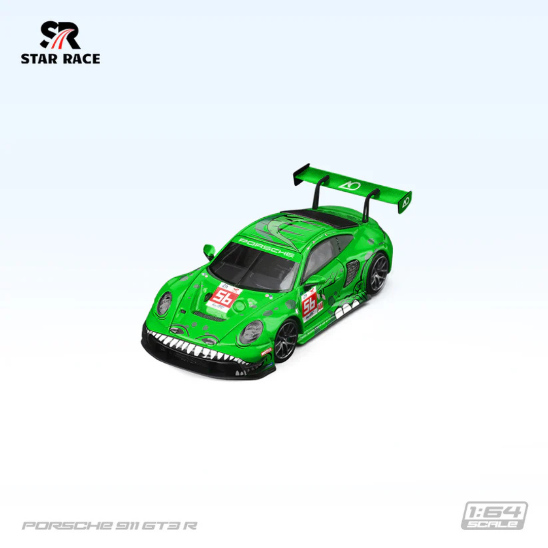 Star Race Porsche 911 GT3 R "Rexy" Green #56 AO Racing 1:64 Diecast Motorsport Car - SR64019