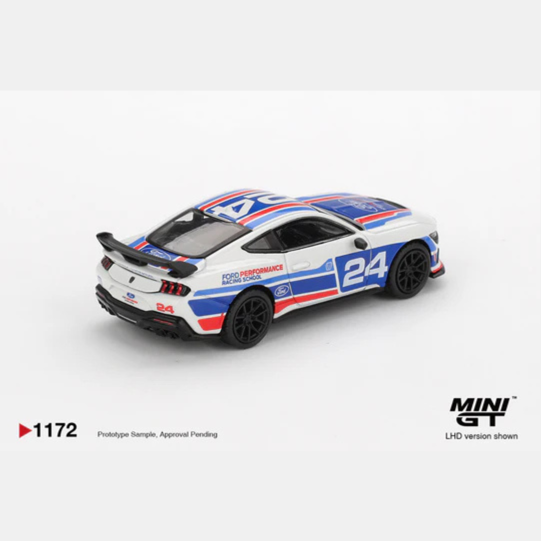 Mini GT Ford Mustang Dark Horse #24 Ford Performance Racing School - MGT01172 - Box Version