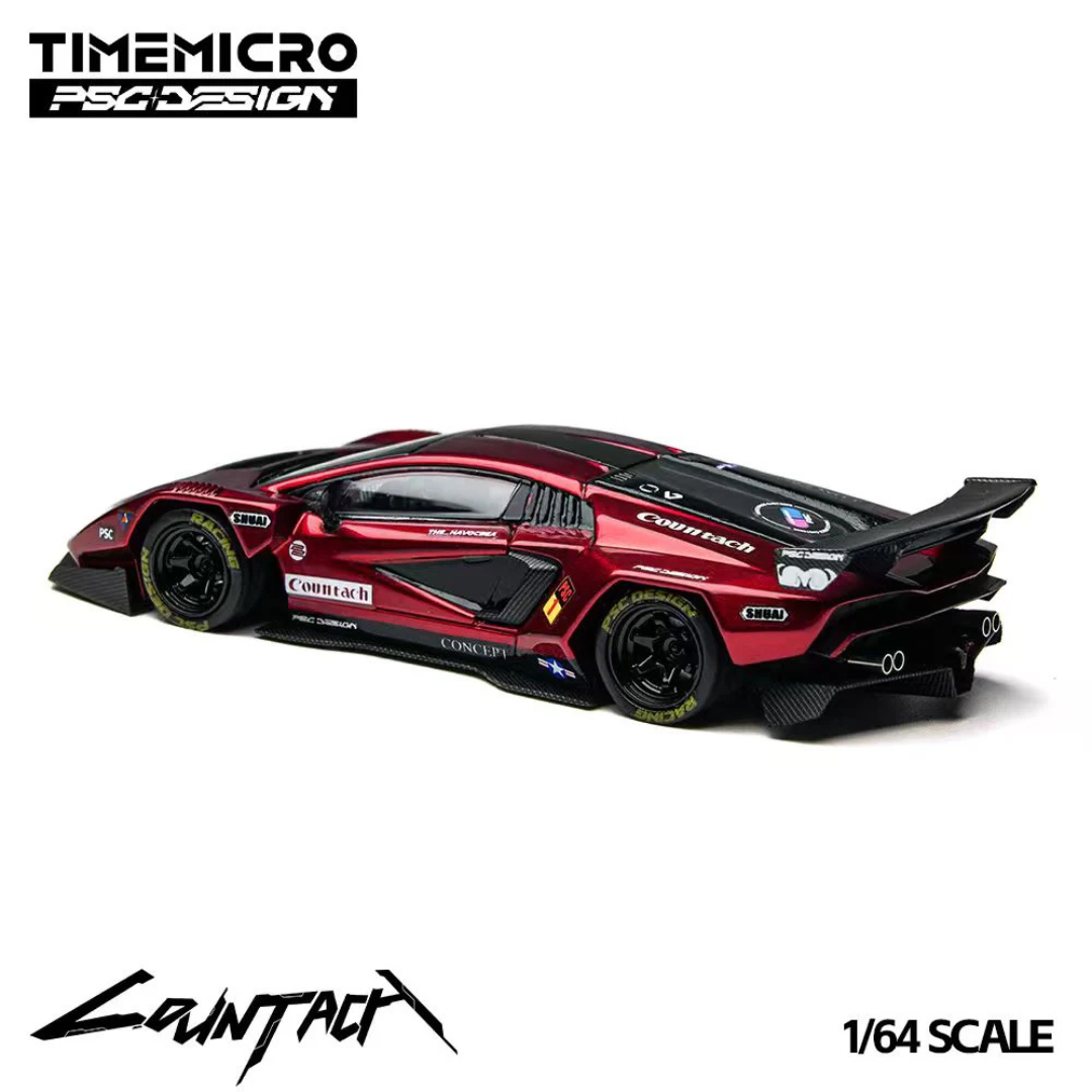 Time Micro x PSC Design Countach "V" Scarlet Red - TM647705