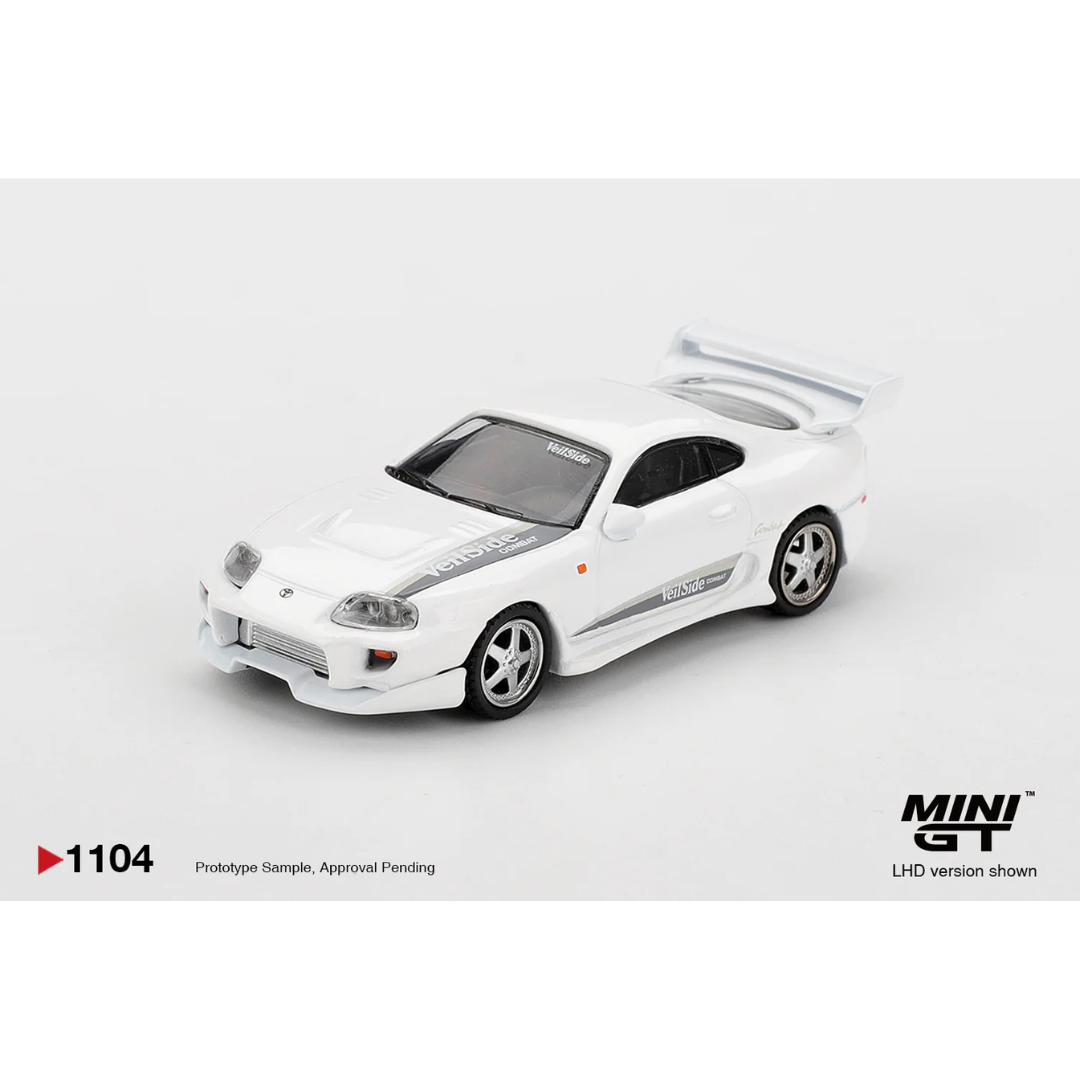 Mini GT Toyota Supra VeilSide Combat V.1 White - MGT01104-BL Blister Version