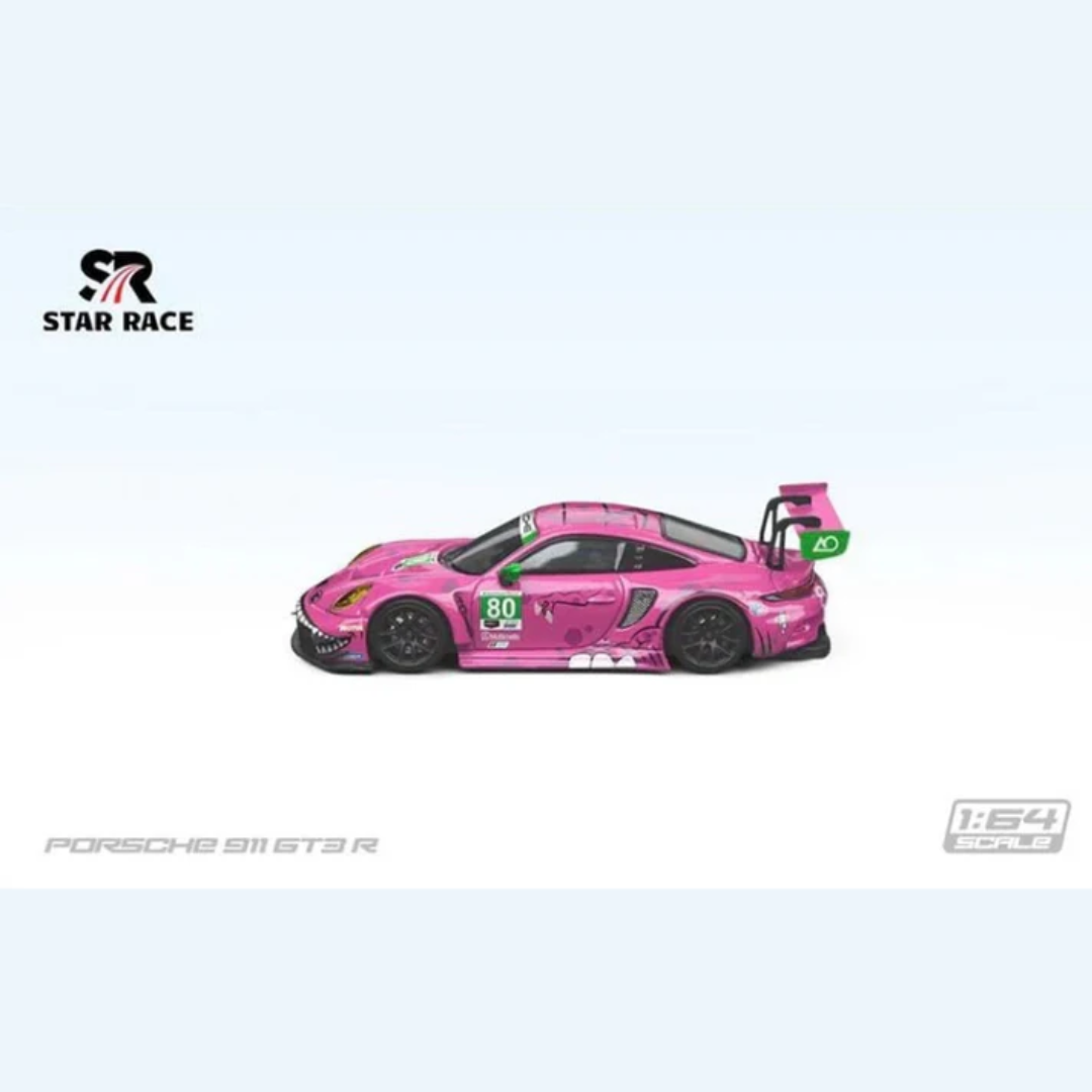 Star Race Porsche 911 GT3 R "Roxy" Pink Shark Livery #80 Limited Edition -SR64003