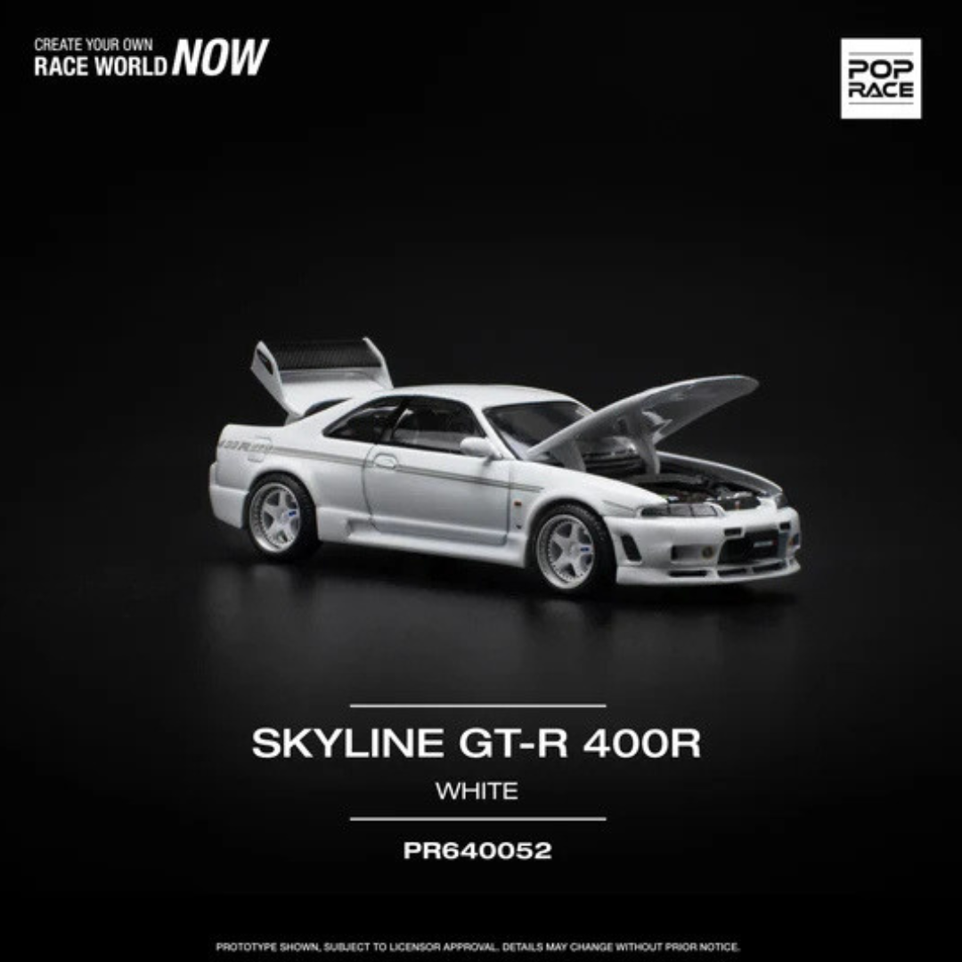 Pop Race Nissan Skyline GT-R 400R White – PR640052