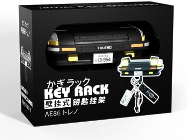 Trueno AE86 Car Design Wall Mounted Key Holder with LED Lights – Premium ABS Plastic Decorative Holder