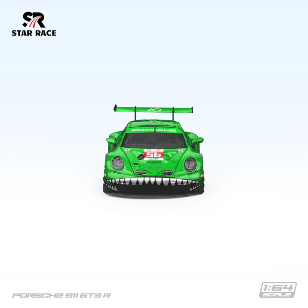 Star Race Porsche 911 GT3 R "Rexy" Green #56 AO Racing 1:64 Diecast Motorsport Car - SR64019