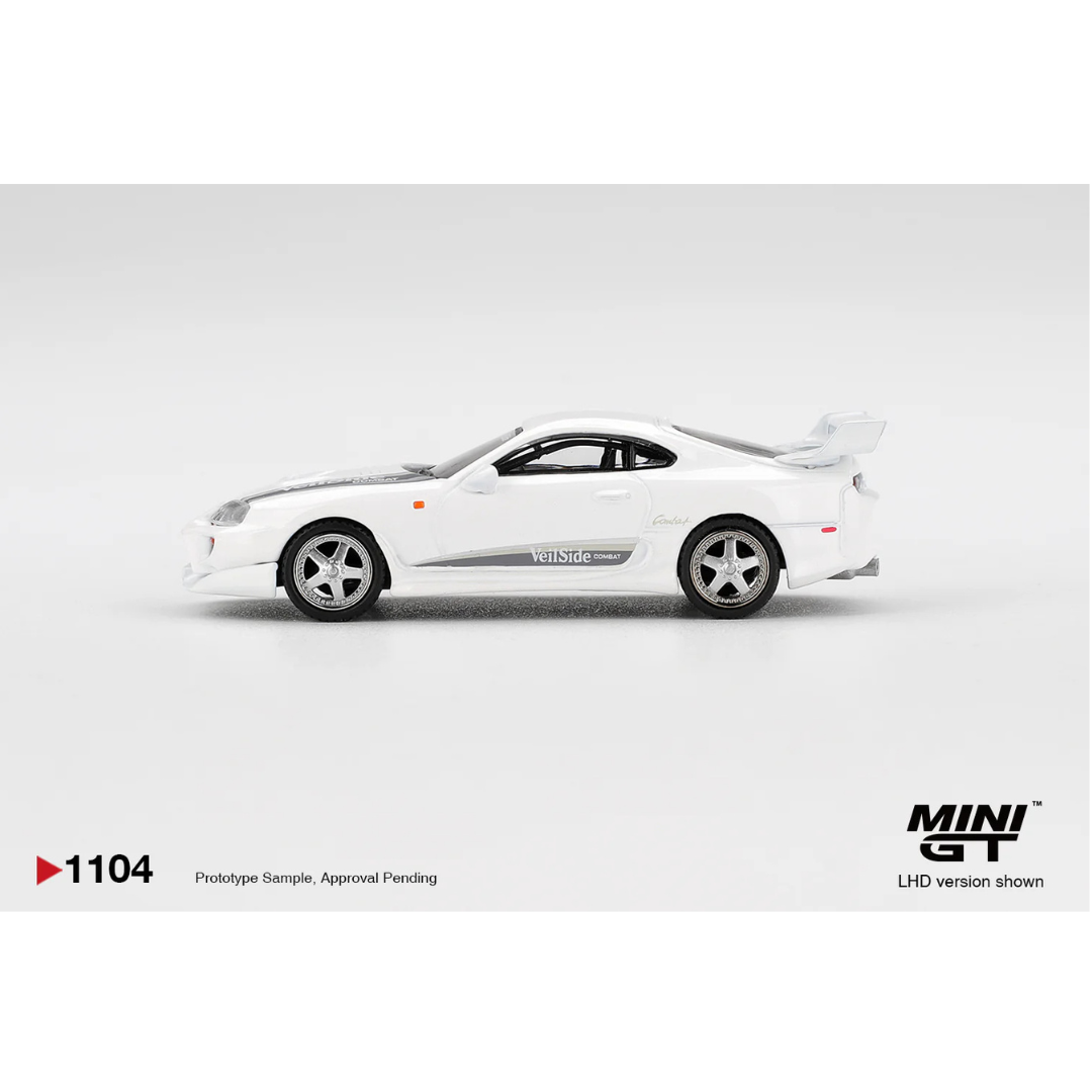 Mini GT Toyota Supra VeilSide Combat V.1 White - MGT01104-BL Blister Version