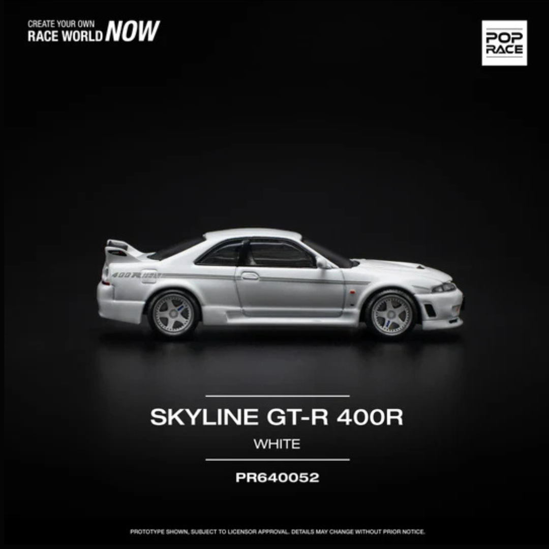 Pop Race Nissan Skyline GT-R 400R White – PR640052