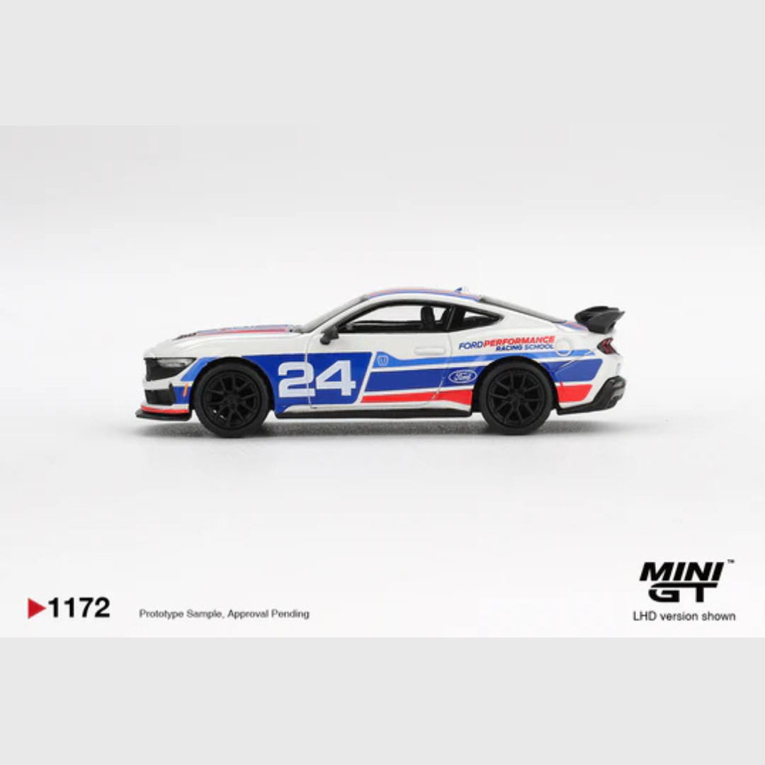 Mini GT Ford Mustang Dark Horse #24 Ford Performance Racing School - MGT01172 - Box Version
