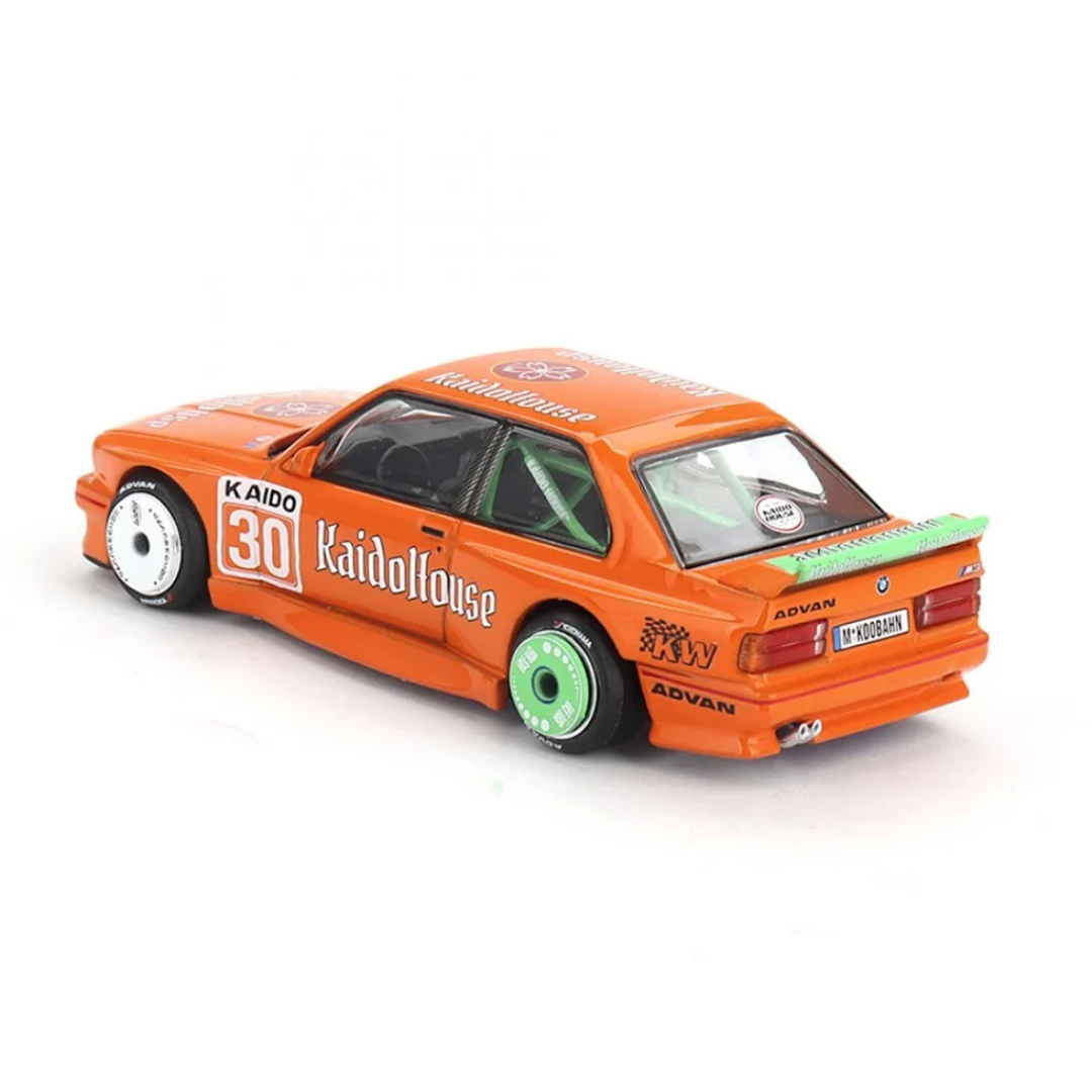 Kaido House x Mini GT BMW M3 (E30) Kaidohaus V1 Orange 1:64 Diecast Widebody Car - KHMG177