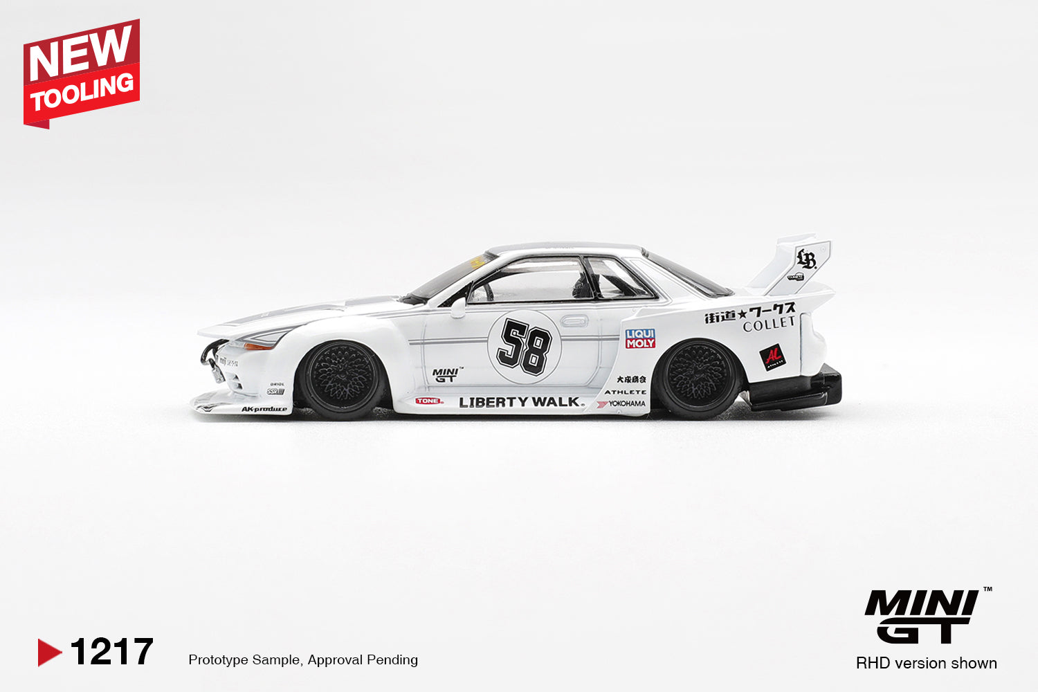 Mini GT Nissan Skyline GT-R (R32) LB-Kaido Works TAS 2025 White - MGT01217-R - Box Version