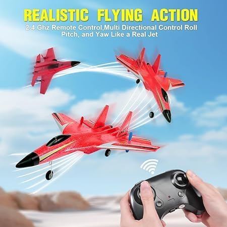 Premium SU-27 Lightning II RC Jet | 1:18 Scale Aircraft Model | LED Night Flying