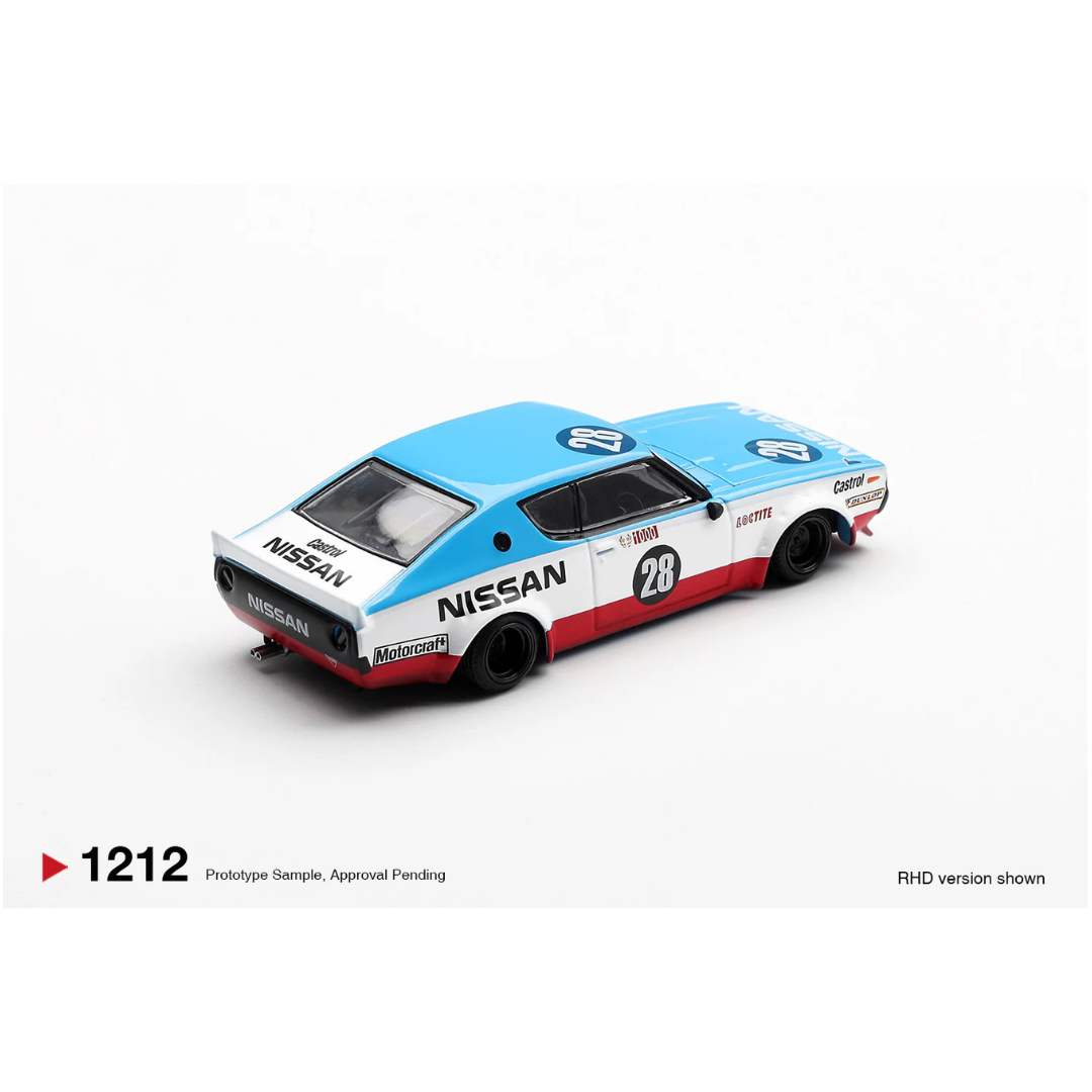 Mini GT Nissan Skyline Kenmeri Liberty Walk #28 Blue/White/Red - MGT01212-BL - Blister Version