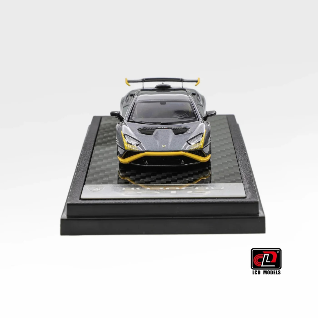 LCD Models Lamborghini Huracán STO Green/Yellow Track Supercar - LCD64043-SG