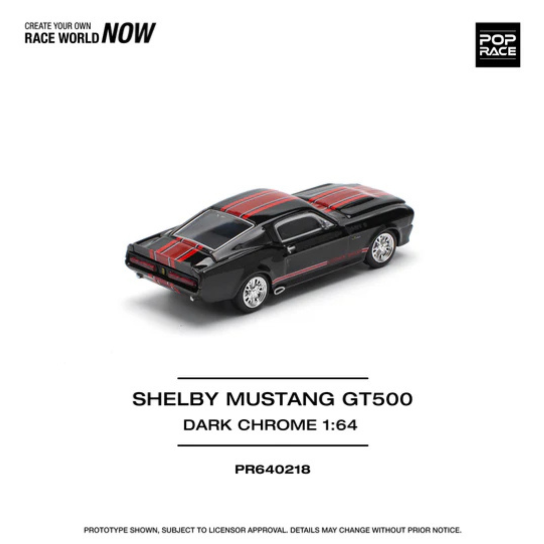 Pop Race Shelby Mustang GT500 Dark Chrome PR640218