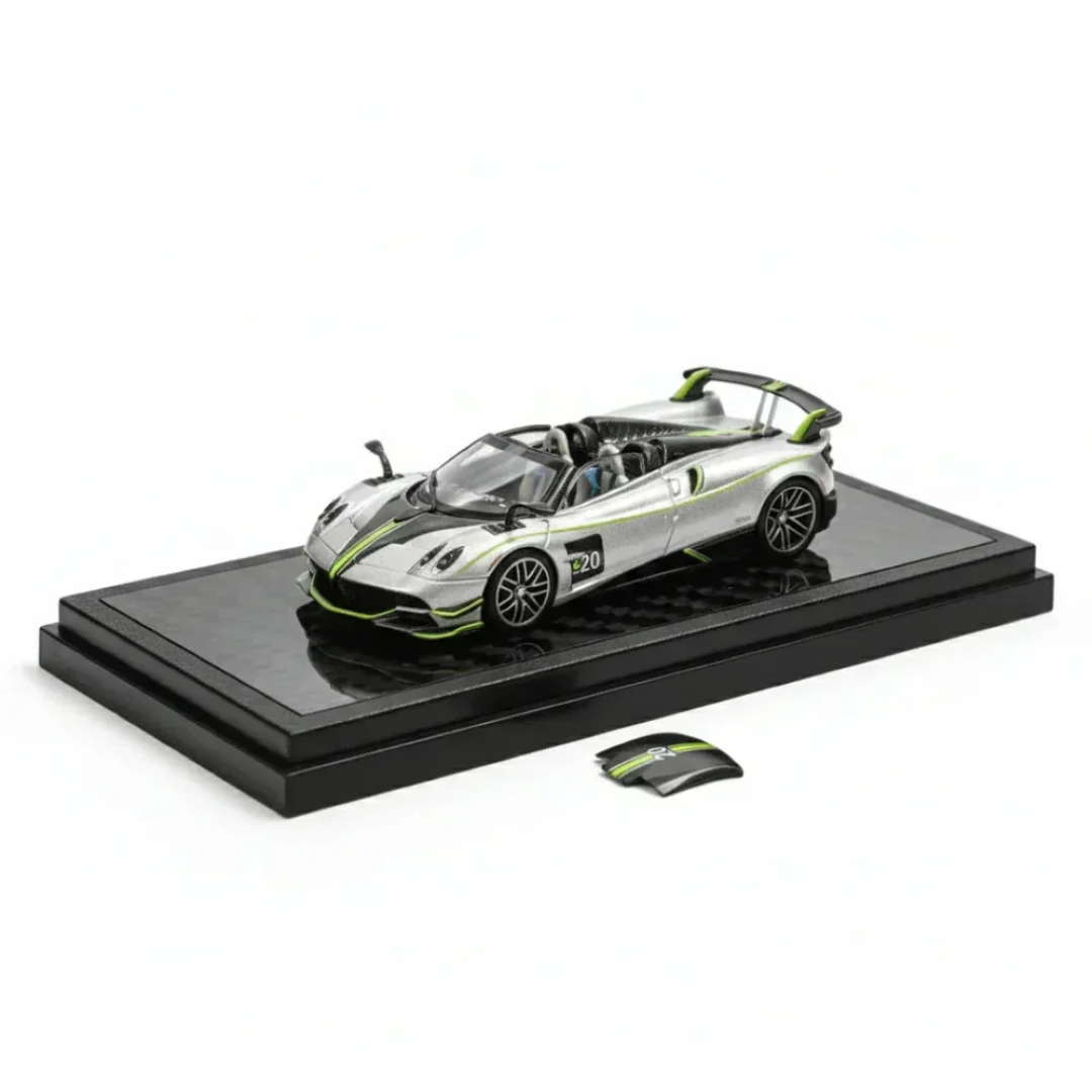 LCD Models Pagani Huayra Roadster BC White #20 - LCD64011-SG